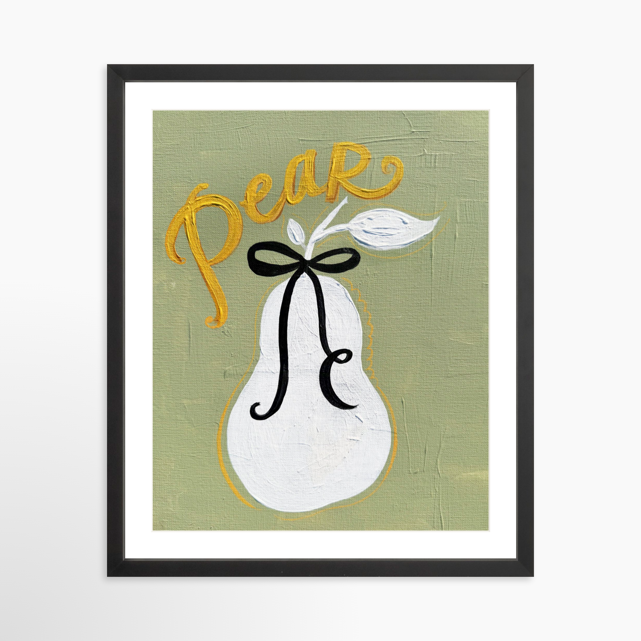 16x20 / Black Frame + White Mat