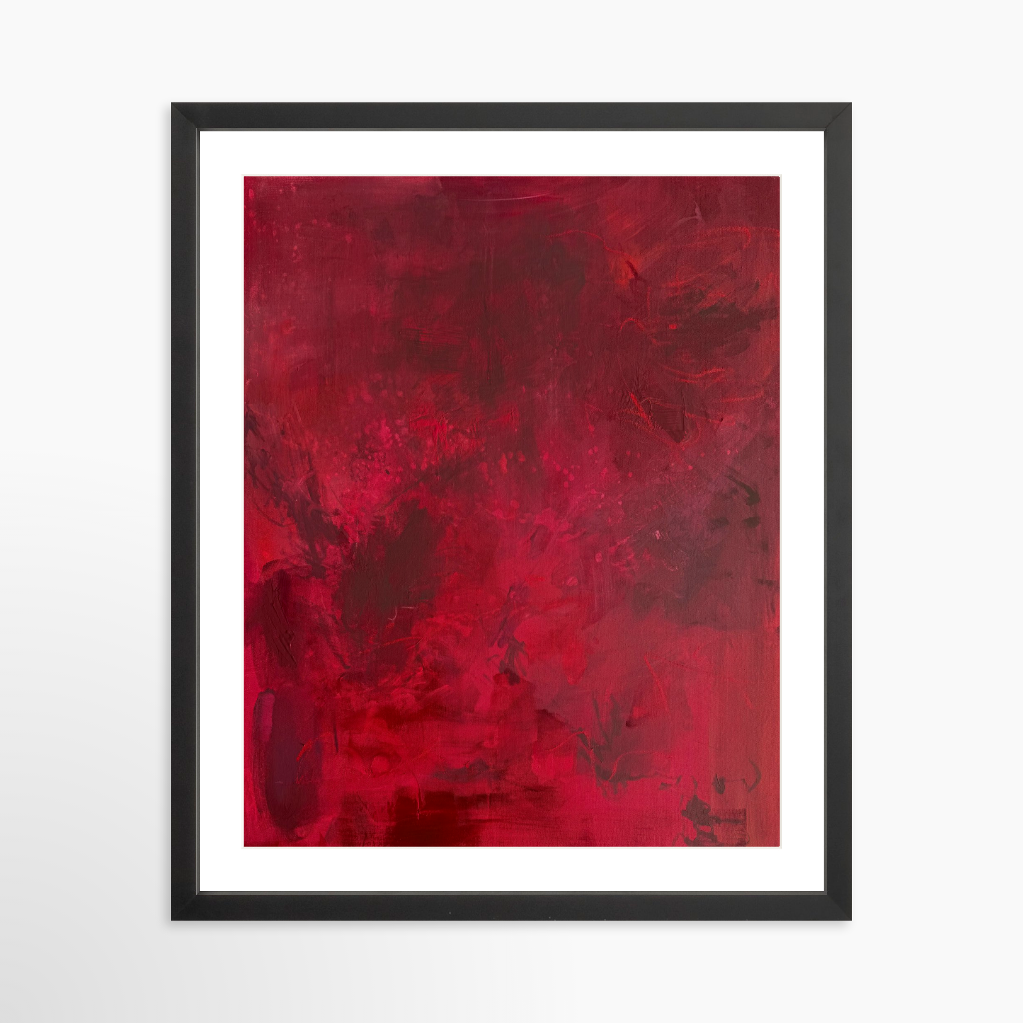 16x20 / Black Frame + White Mat