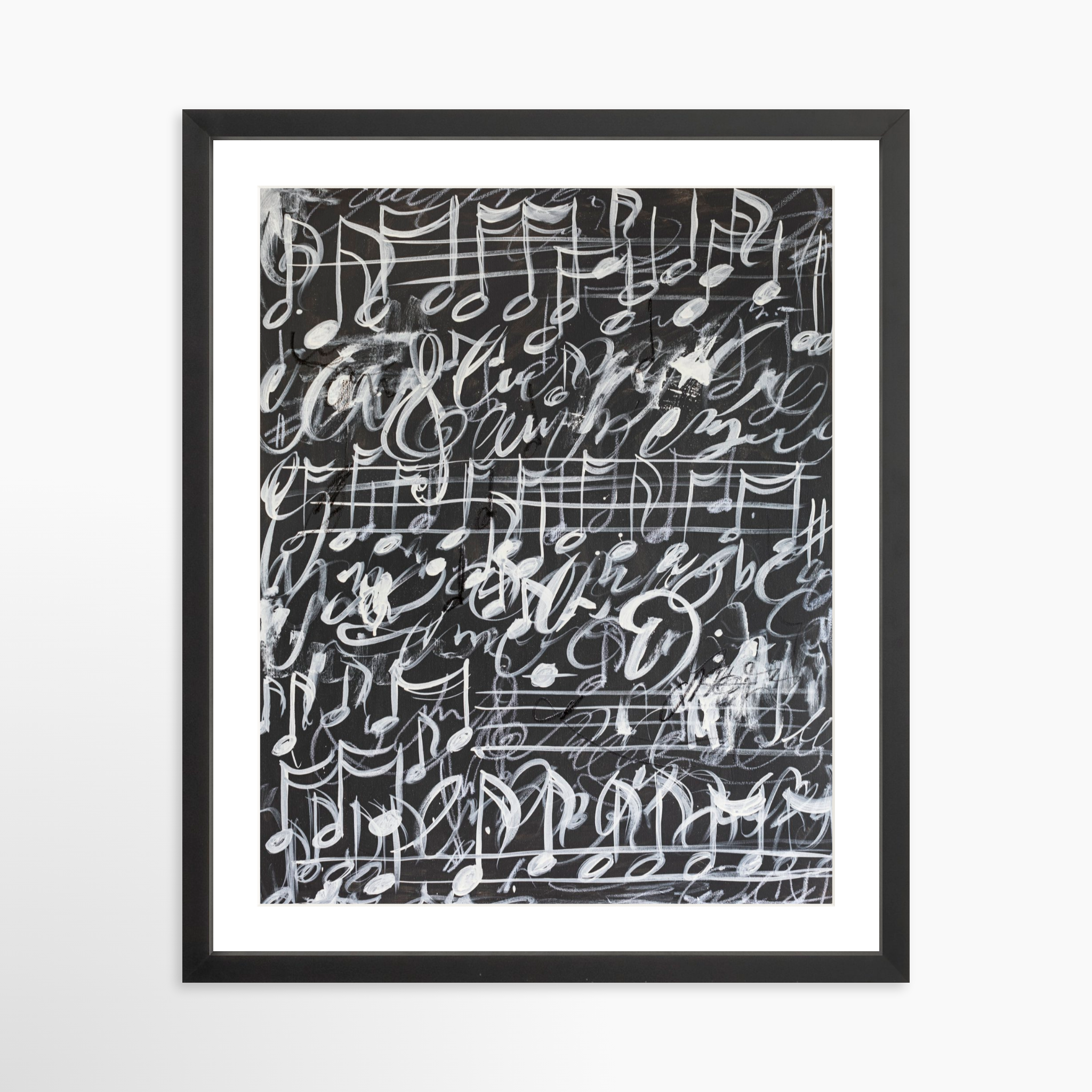 16x20 / Black Frame + White Mat