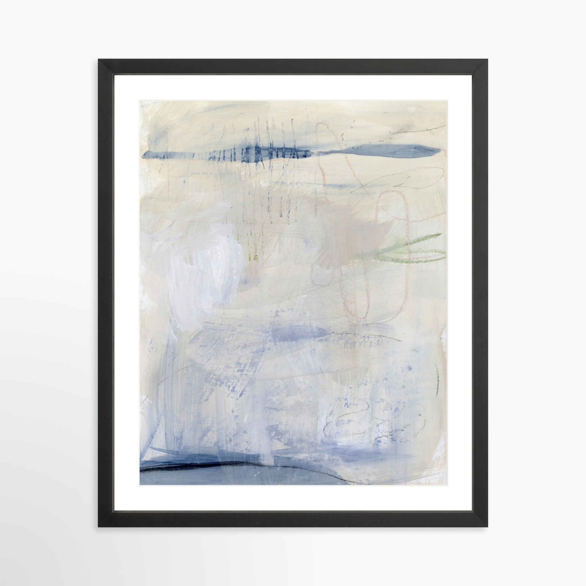 16x20 / Black Frame + White Mat