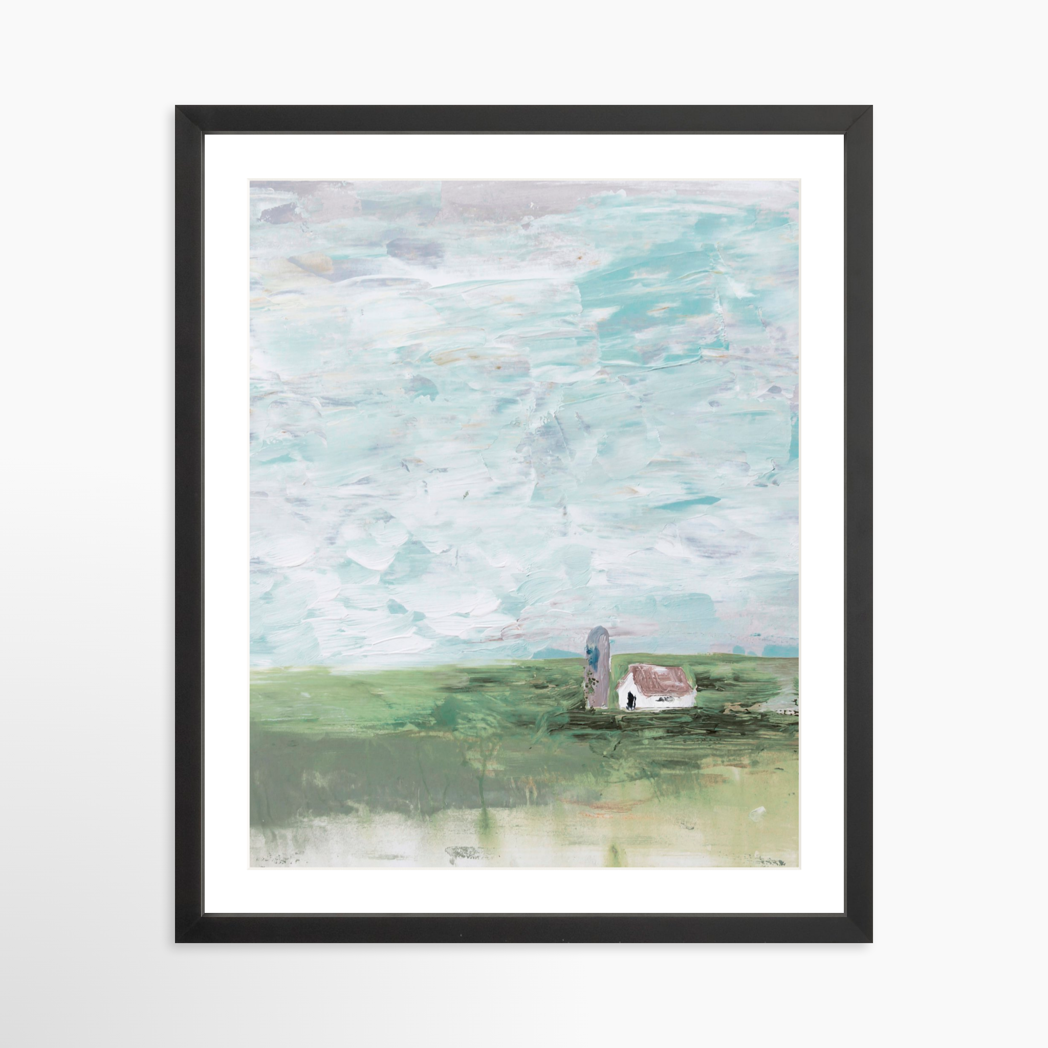 16x20 / Black Frame + White Mat