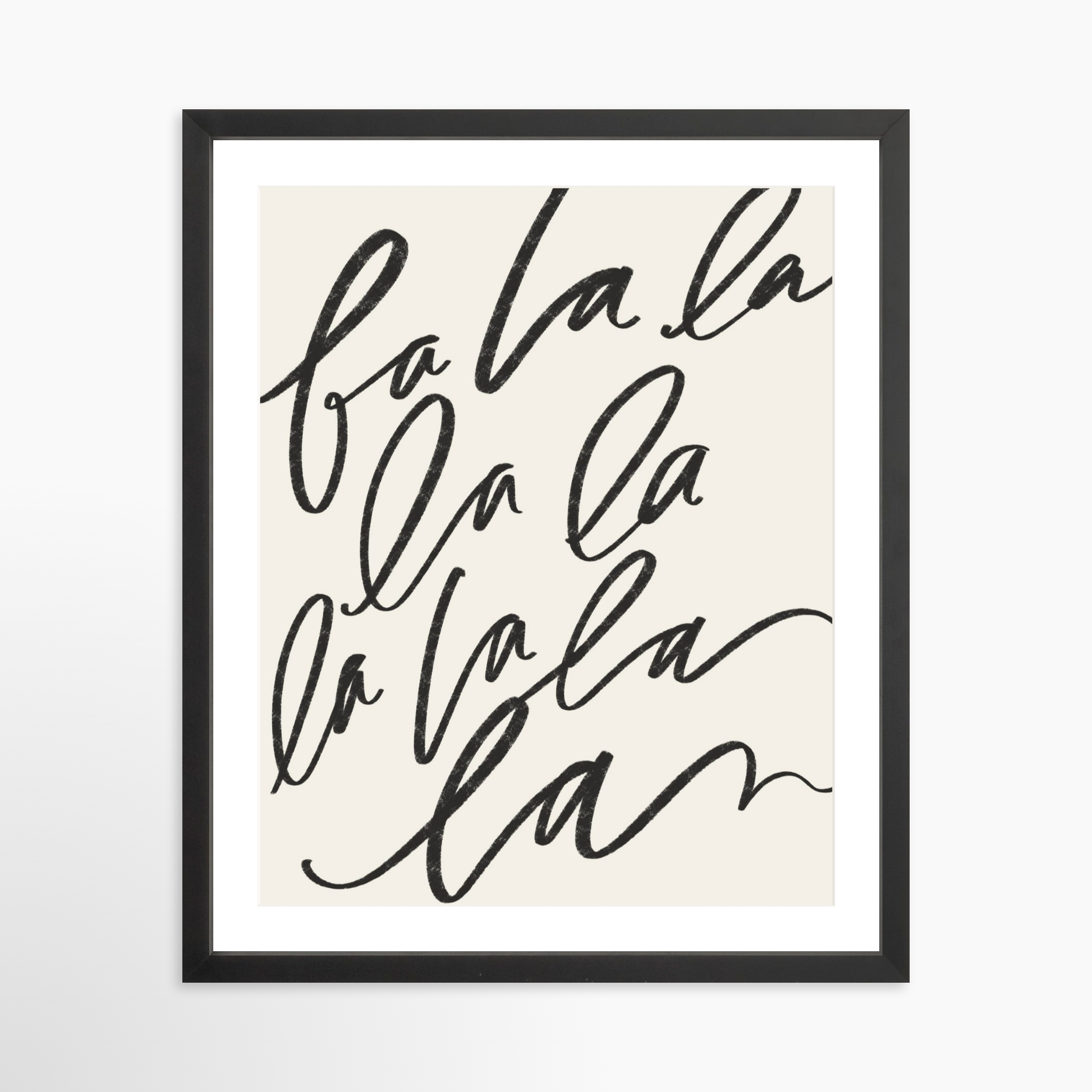 16x20 / Black Frame + White Mat