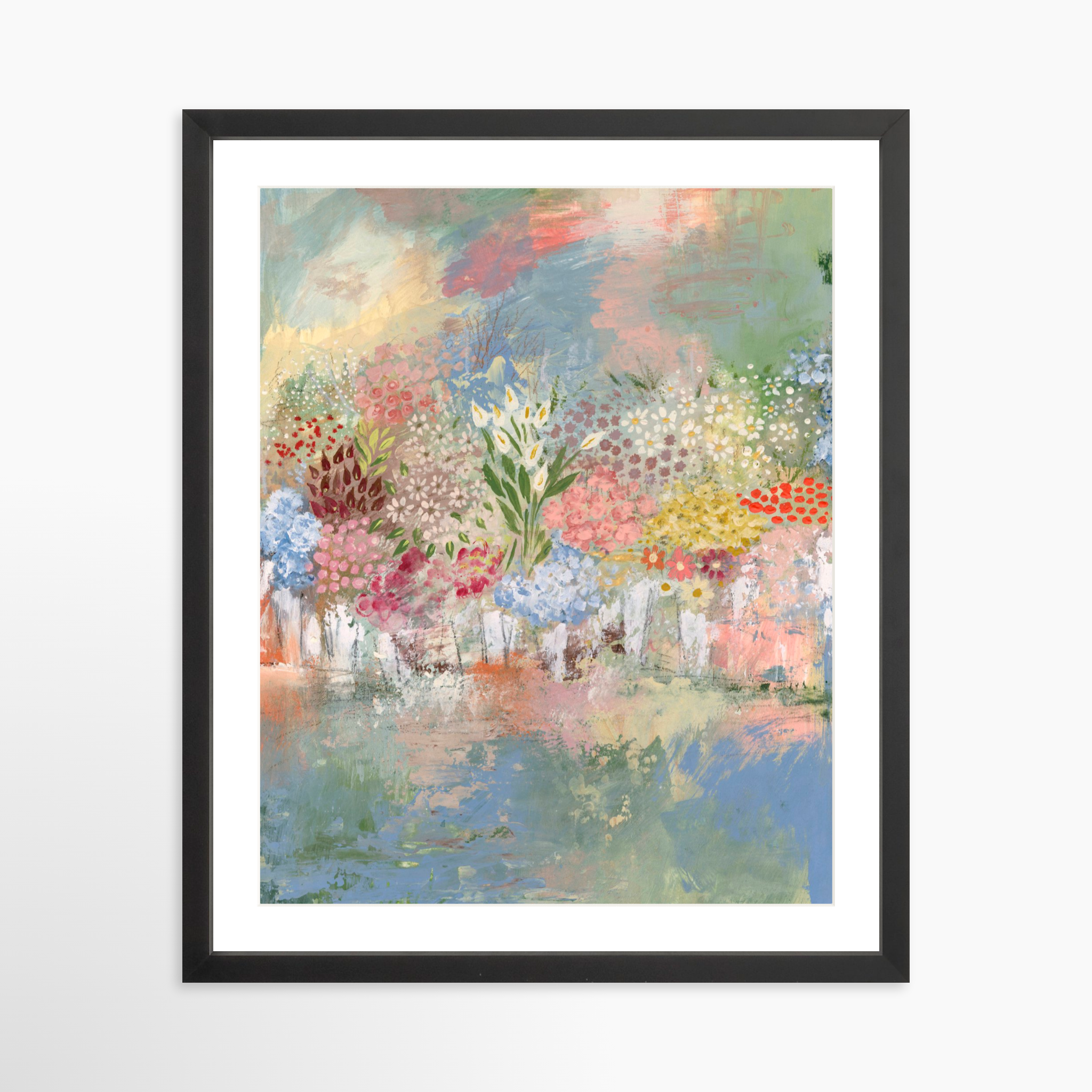 16x20 / Black Frame + White Mat