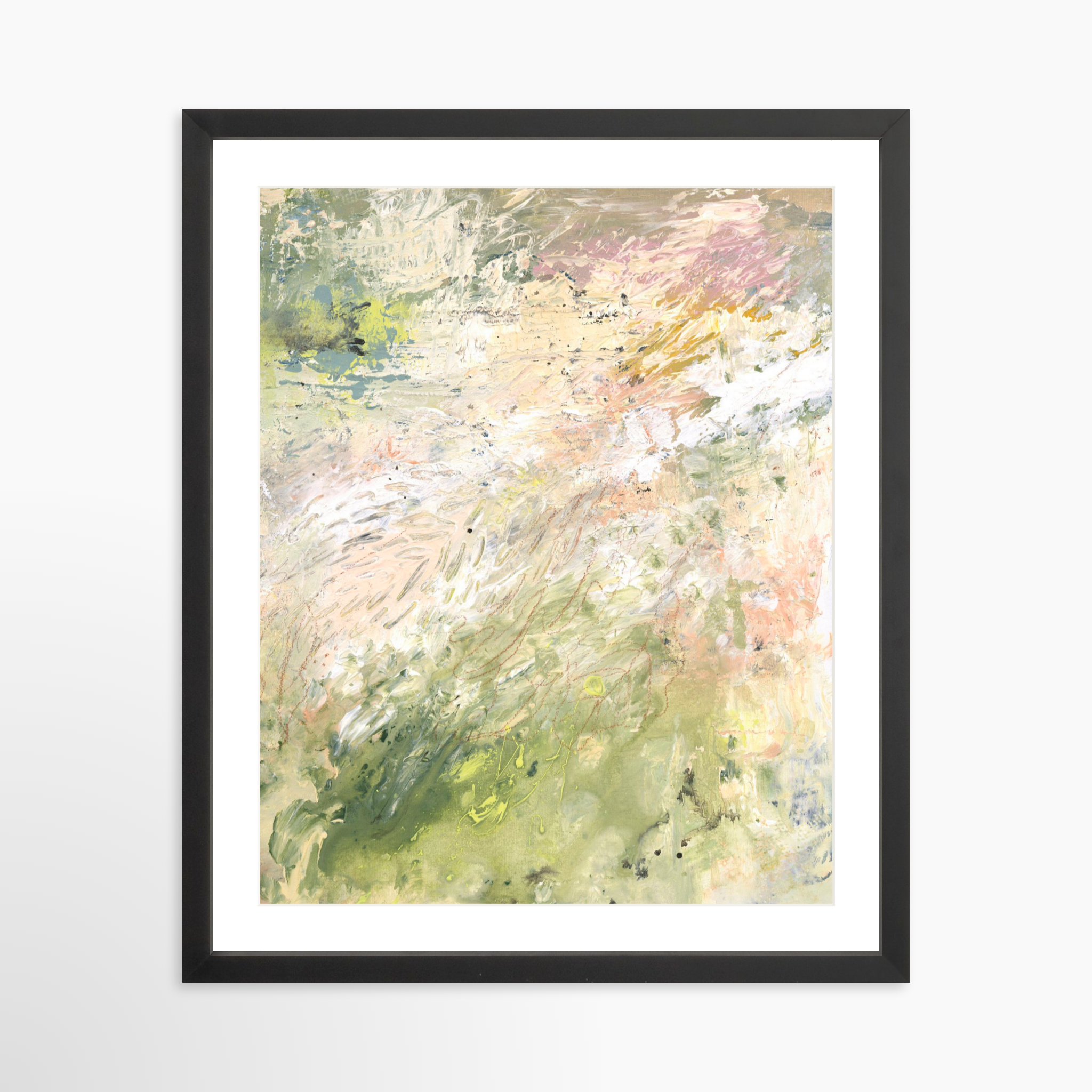16x20 / Black Frame + White Mat