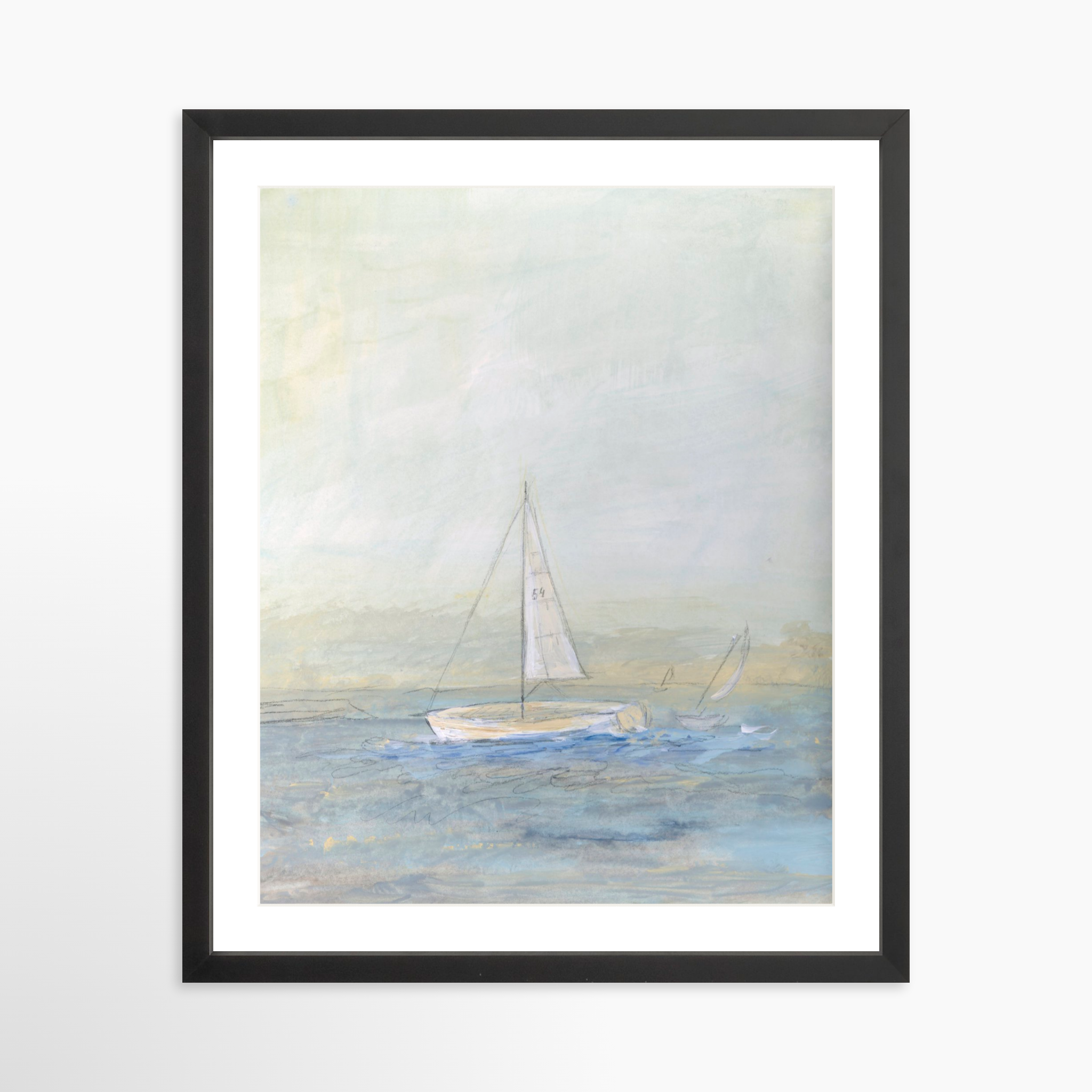 16x20 / Black Frame + White Mat
