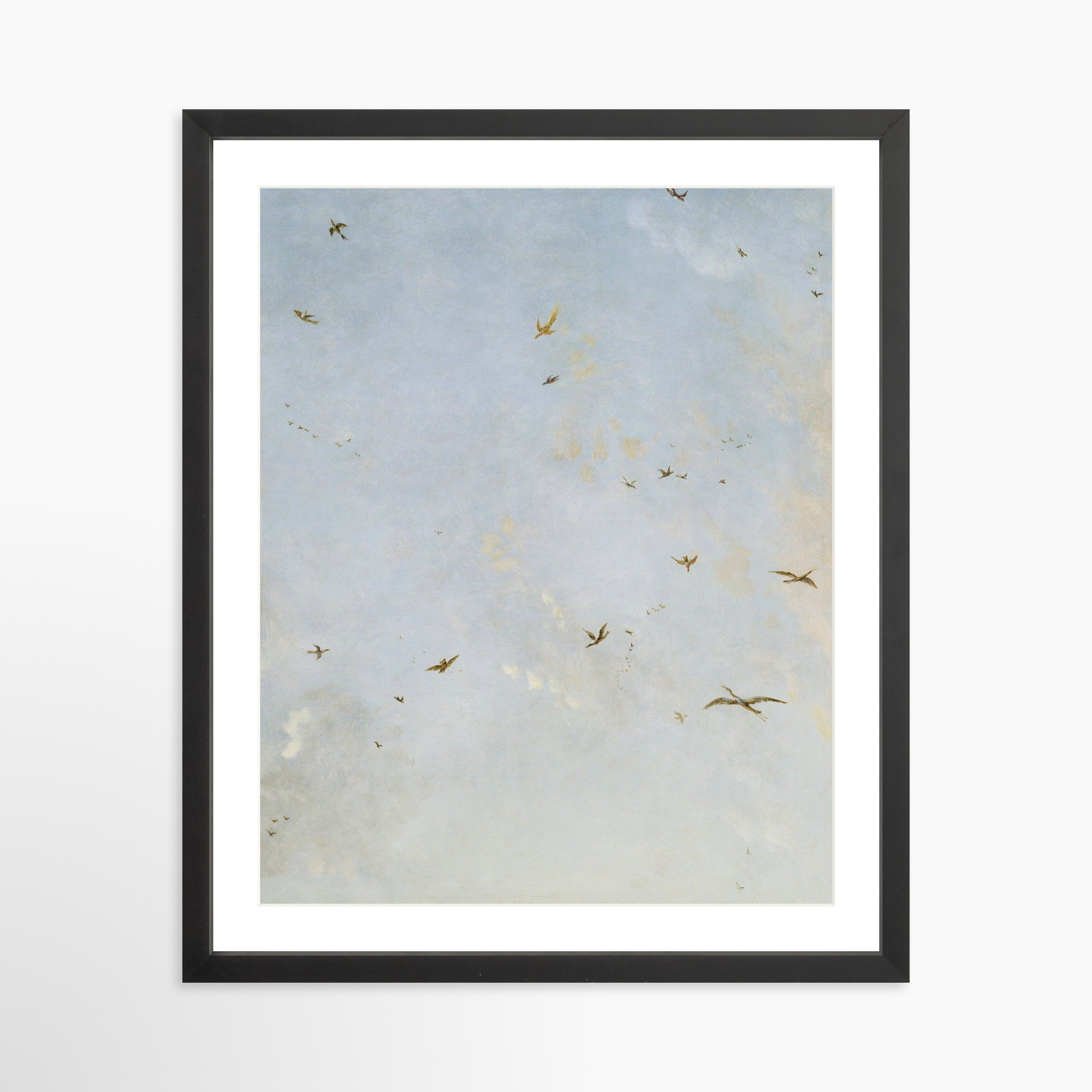 16x20 / Black Frame + White Mat