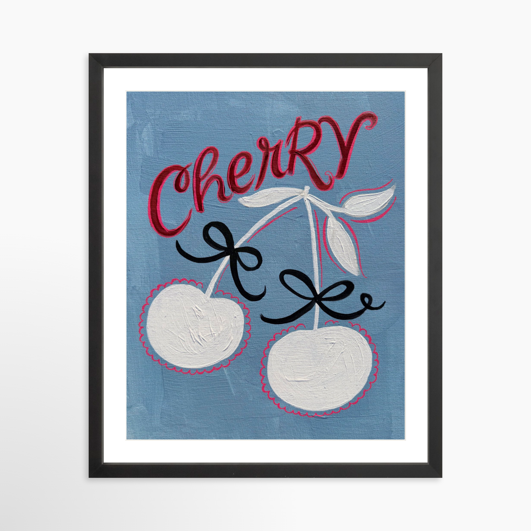 16x20 / Black Frame + White Mat