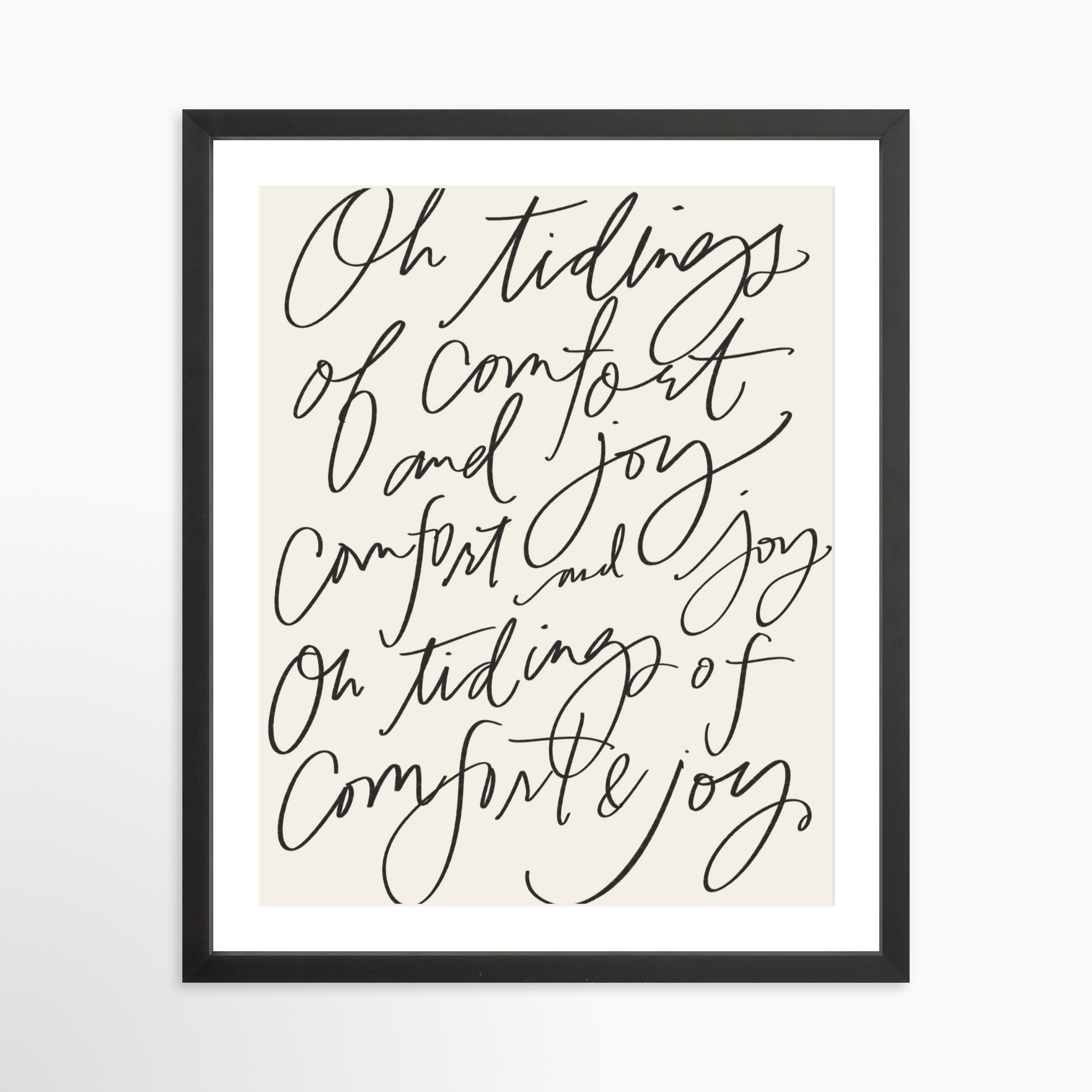 16x20 / Black Frame + White Mat