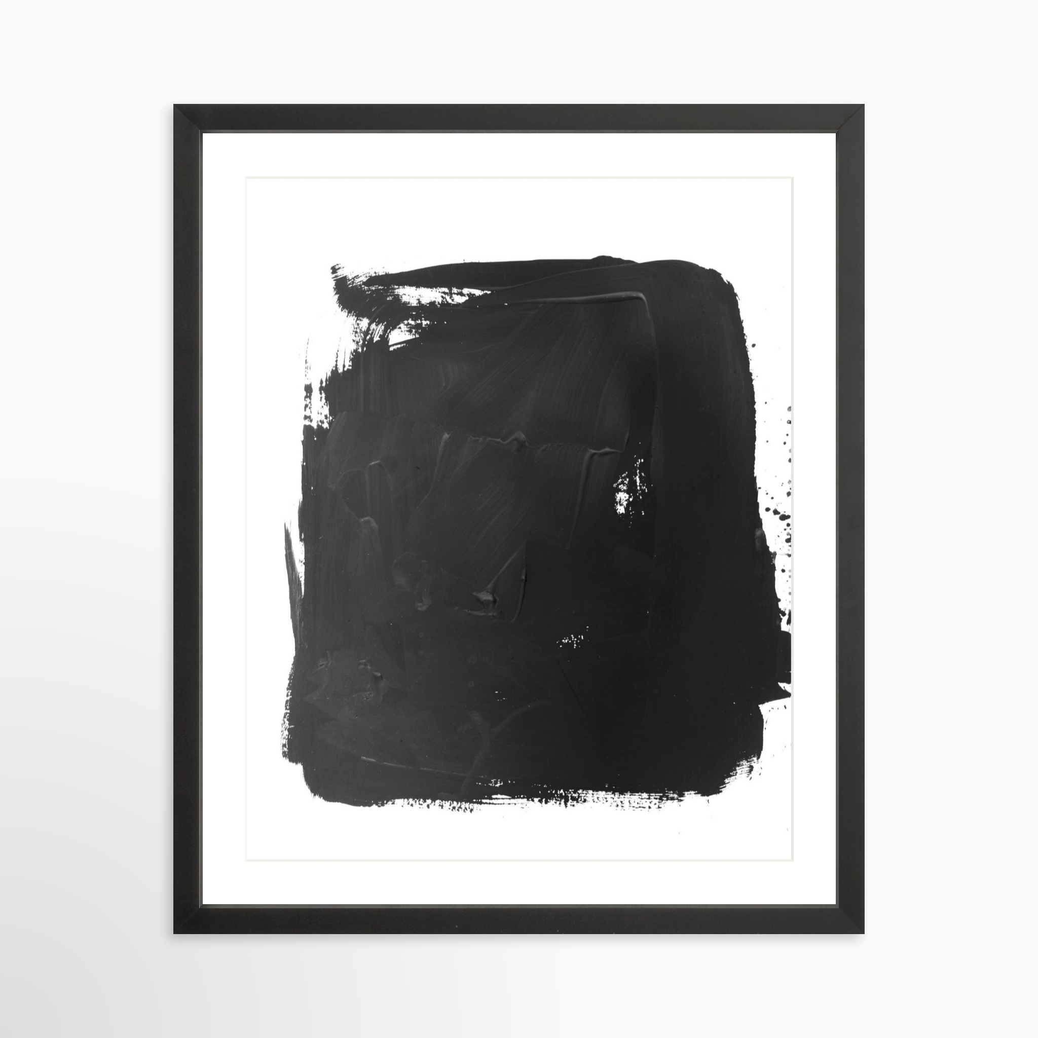 16x20 / Black Frame + White Mat