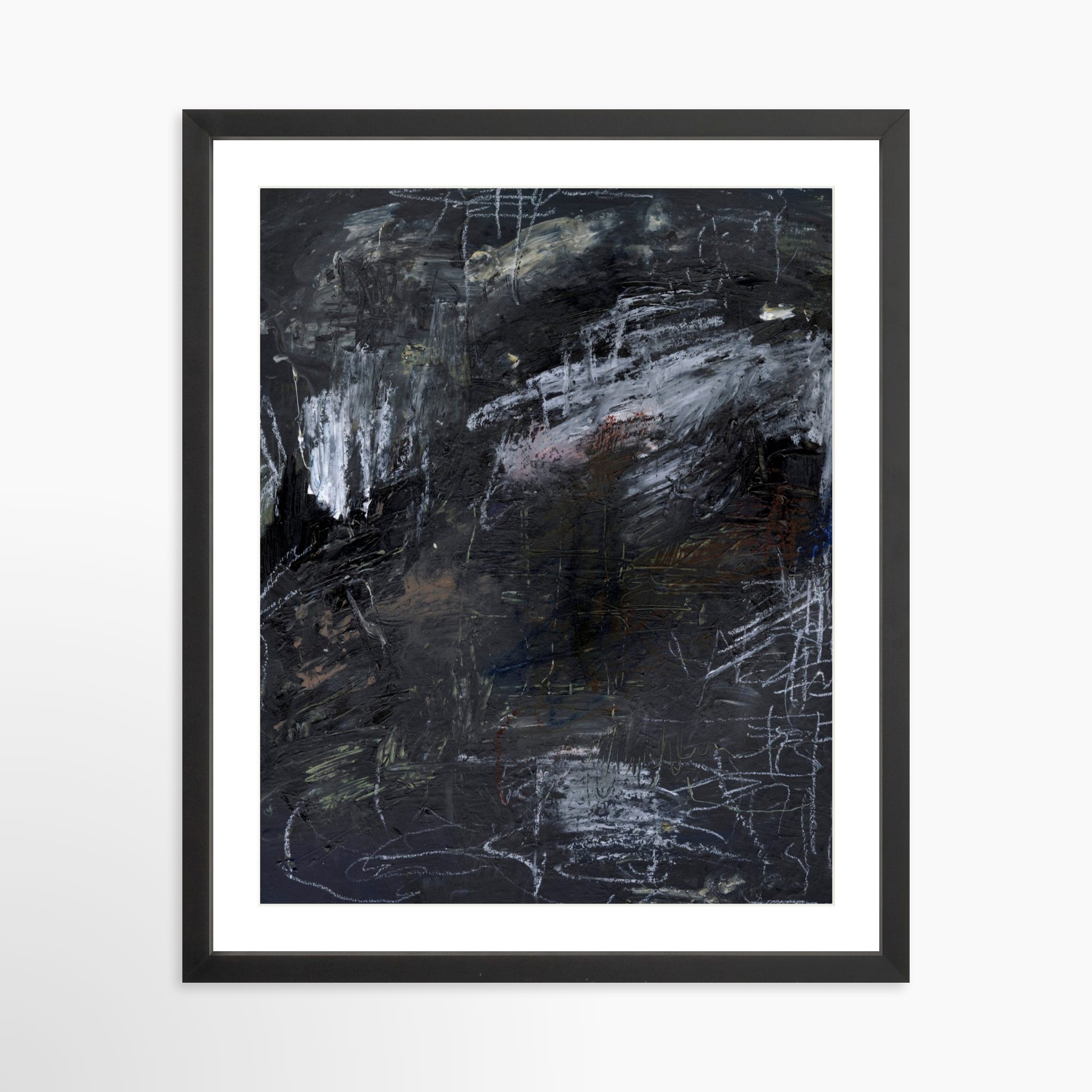 16x20 / Black Frame + White Mat