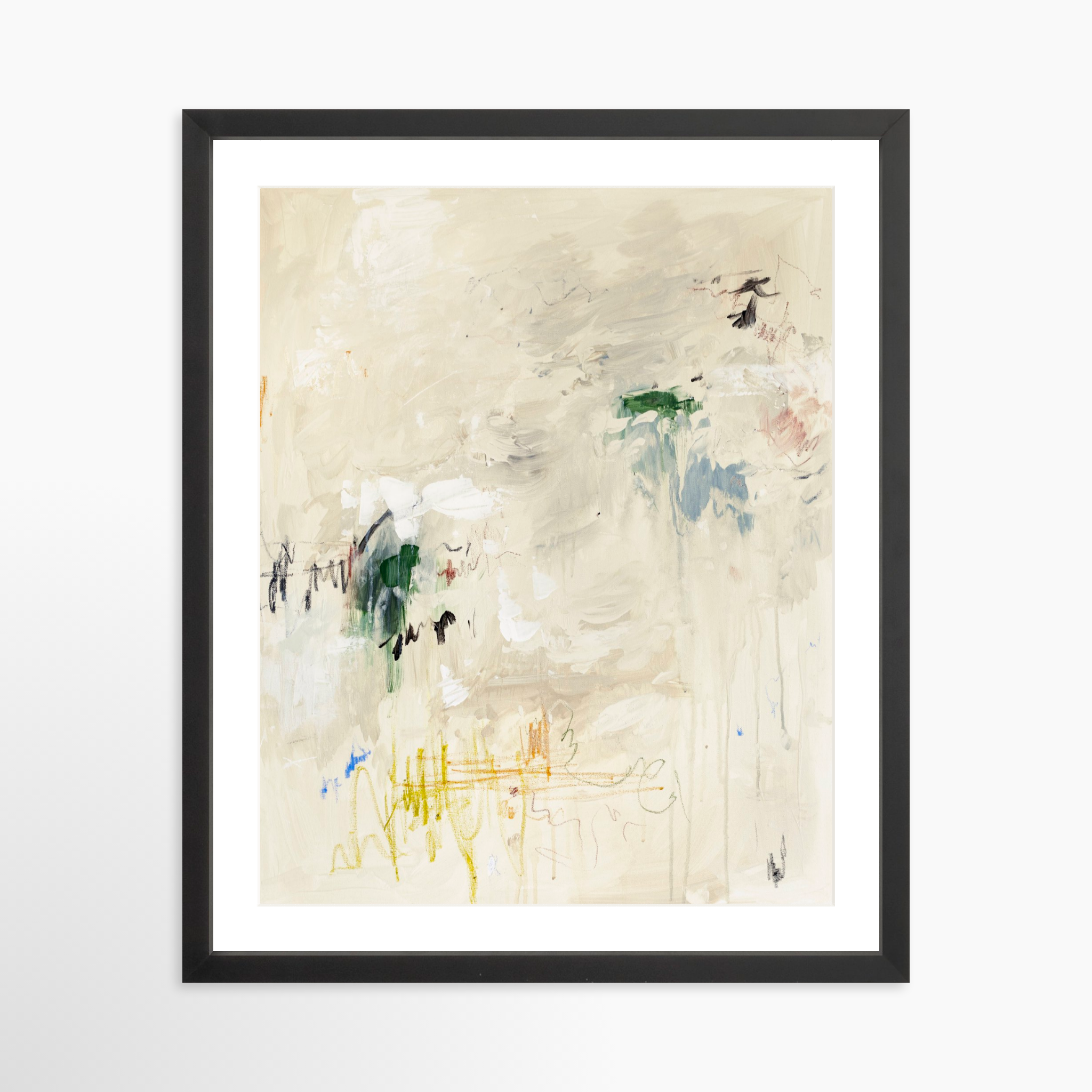 16x20 / Black Frame + White Mat