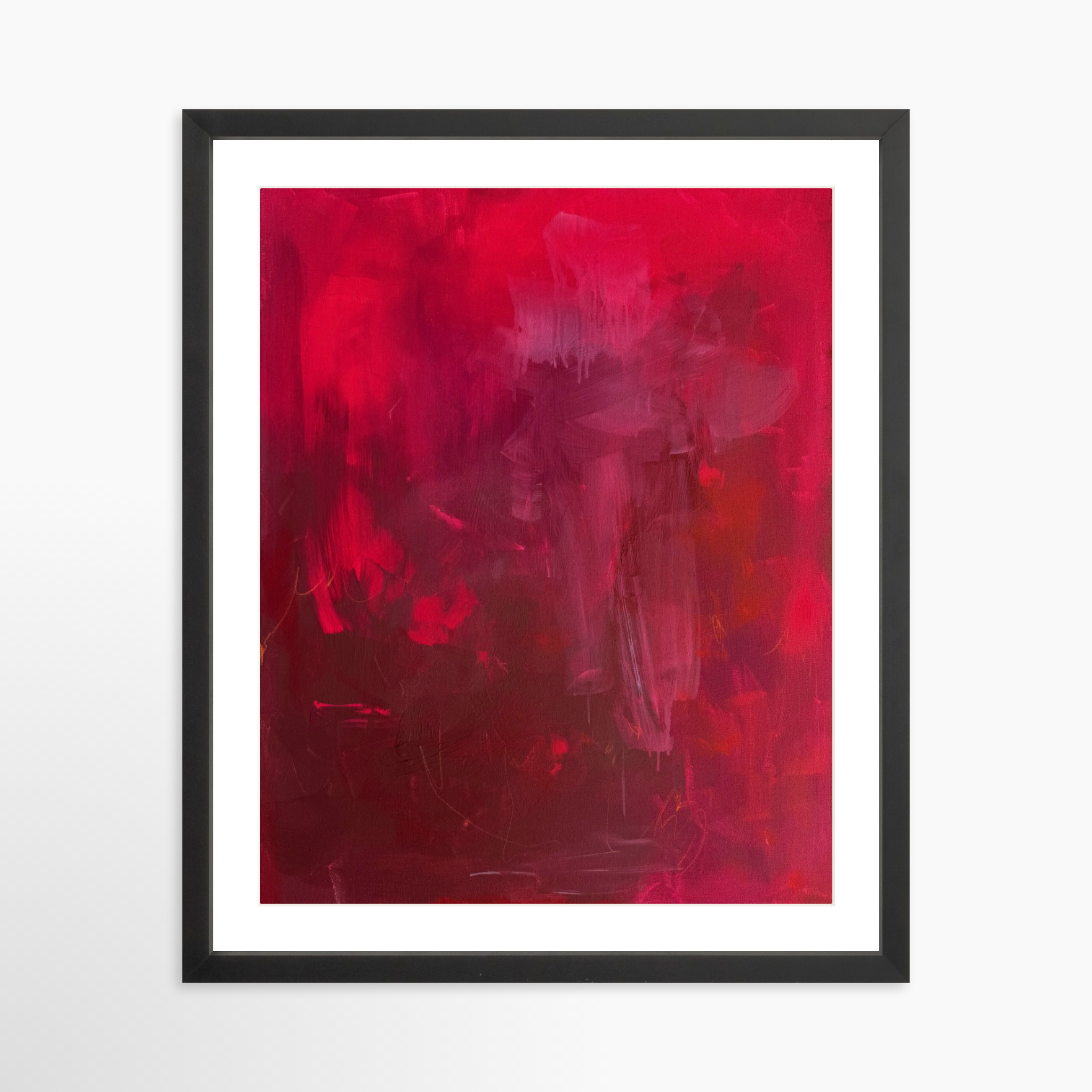 16x20 / Black Frame + White Mat