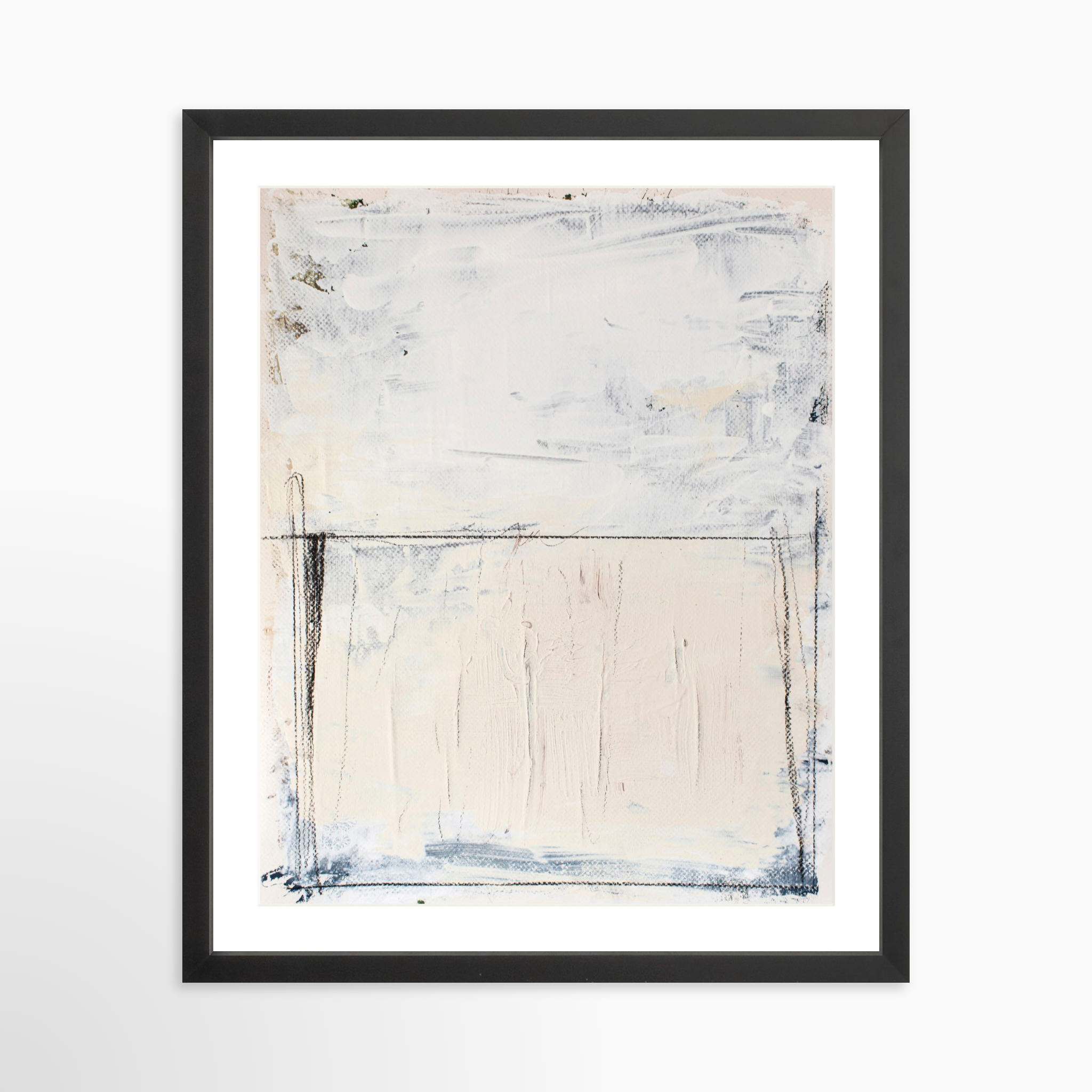 16x20 / Black Frame + White Mat