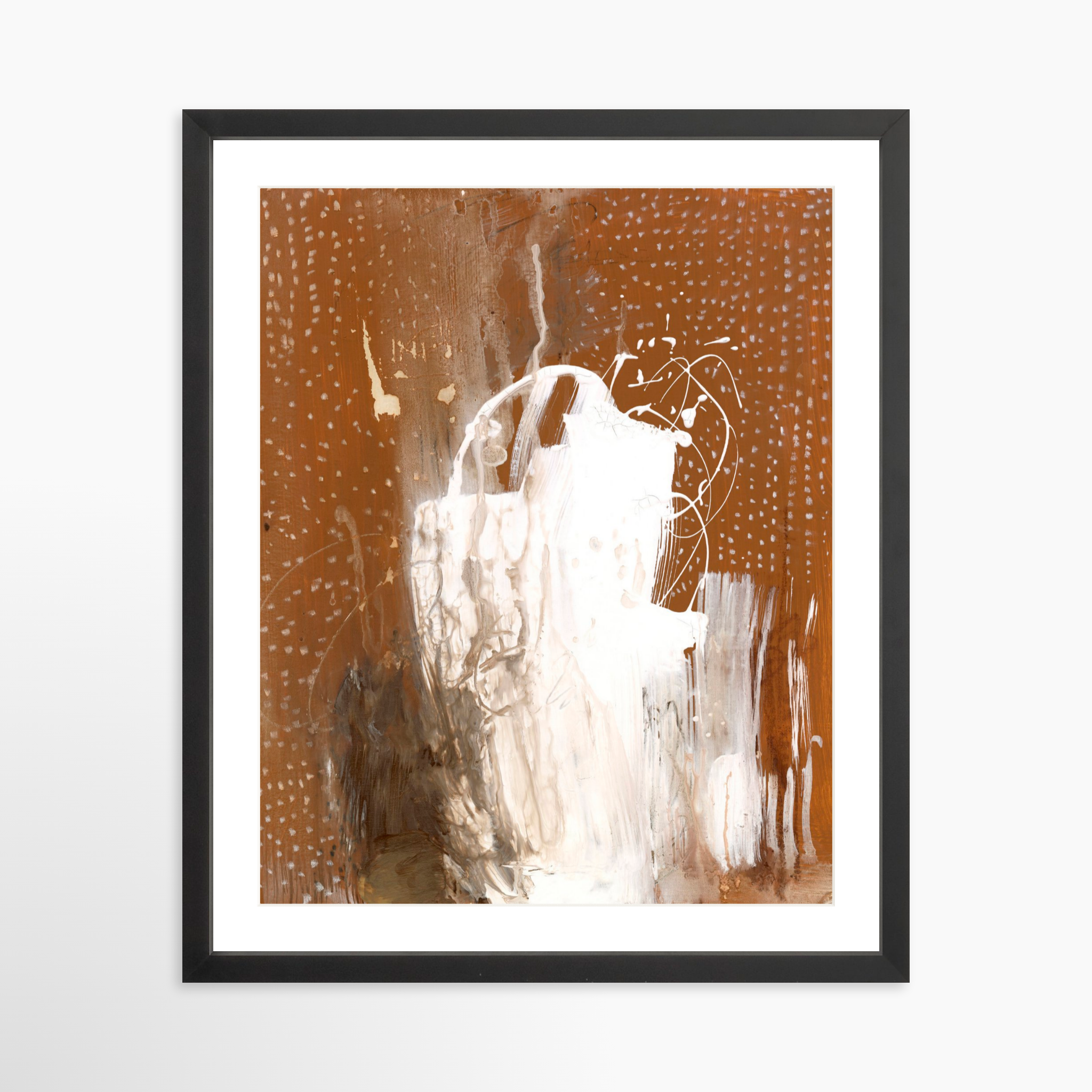 16x20 / Black Frame + White Mat