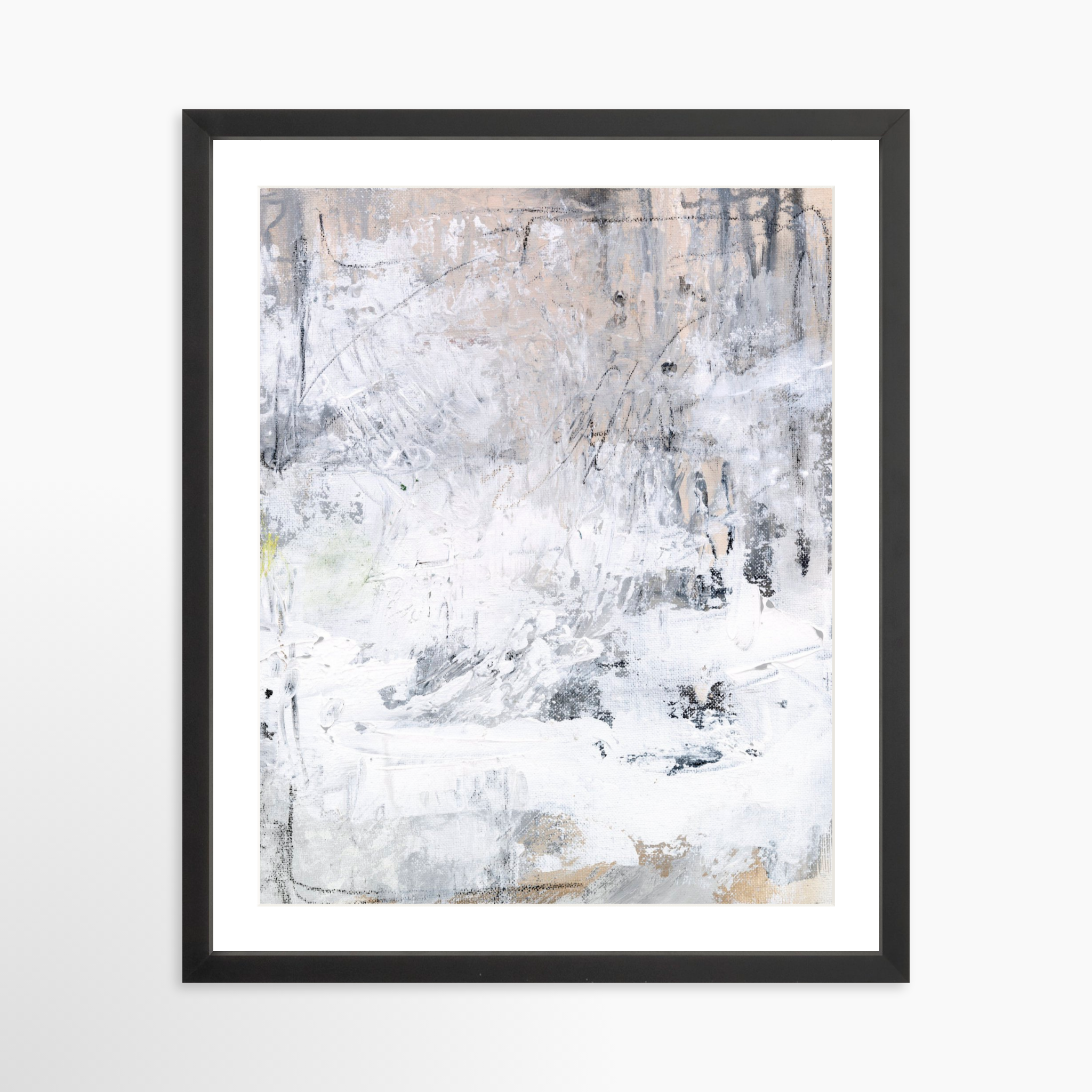 16x20 / Black Frame + White Mat