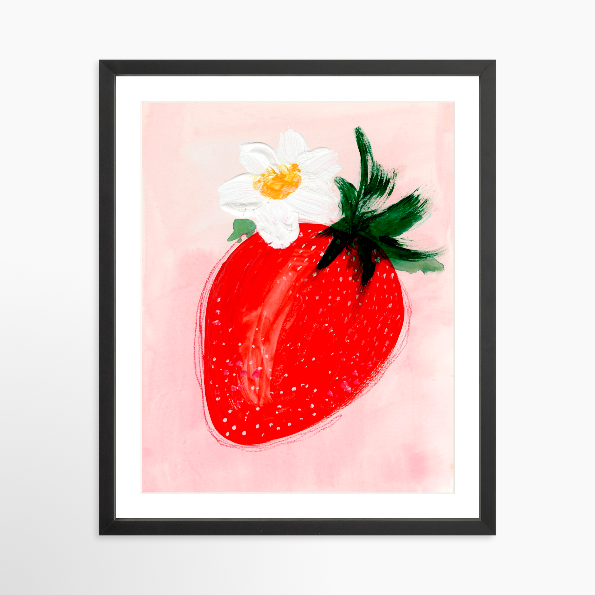 16x20 / Black Frame + White Mat