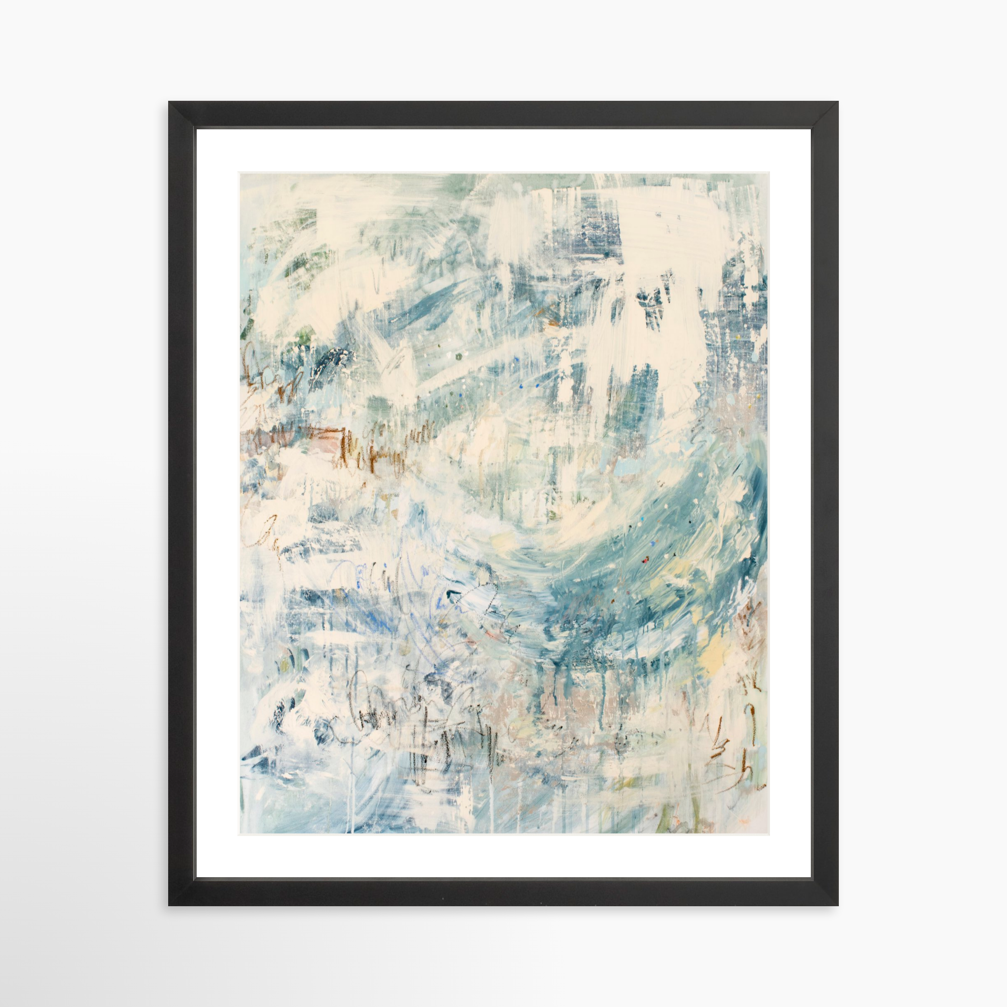 16x20 / Black Frame + White Mat