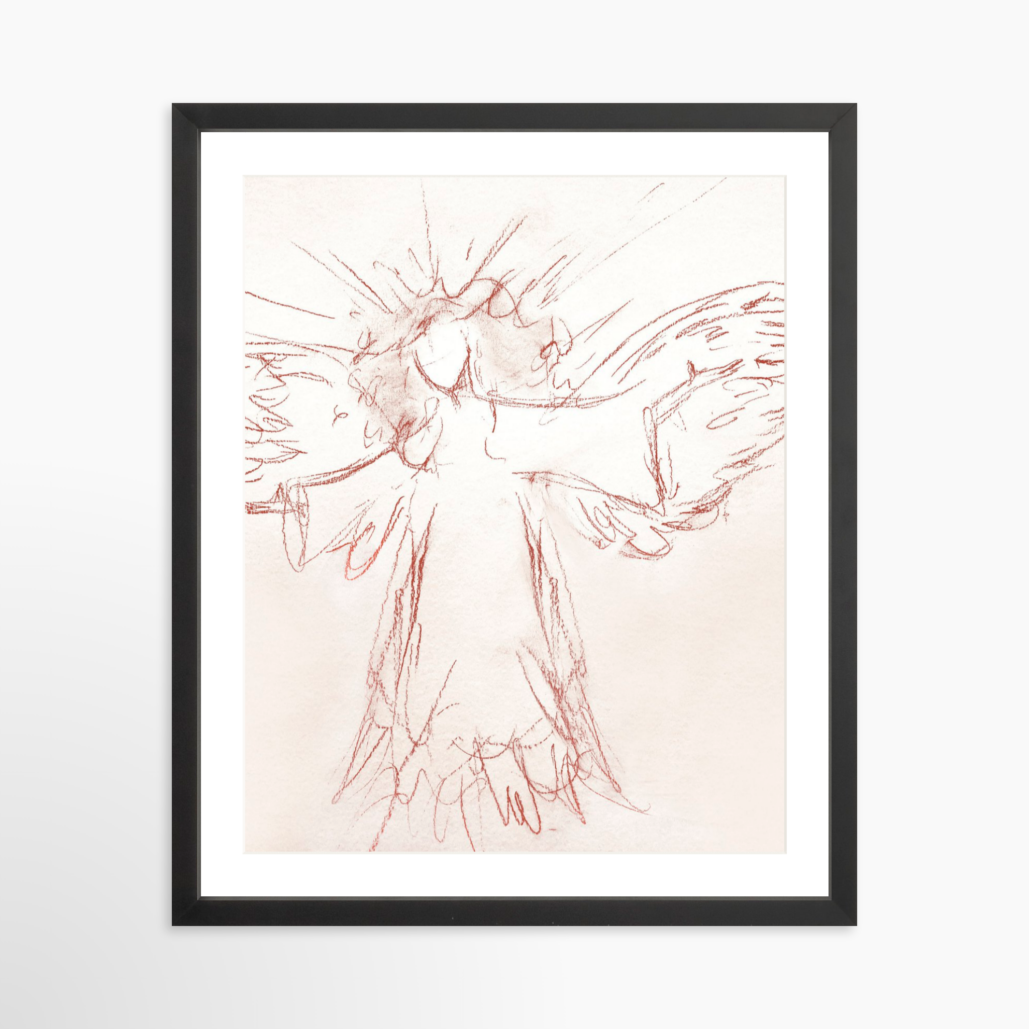 16x20 / Black Frame + White Mat