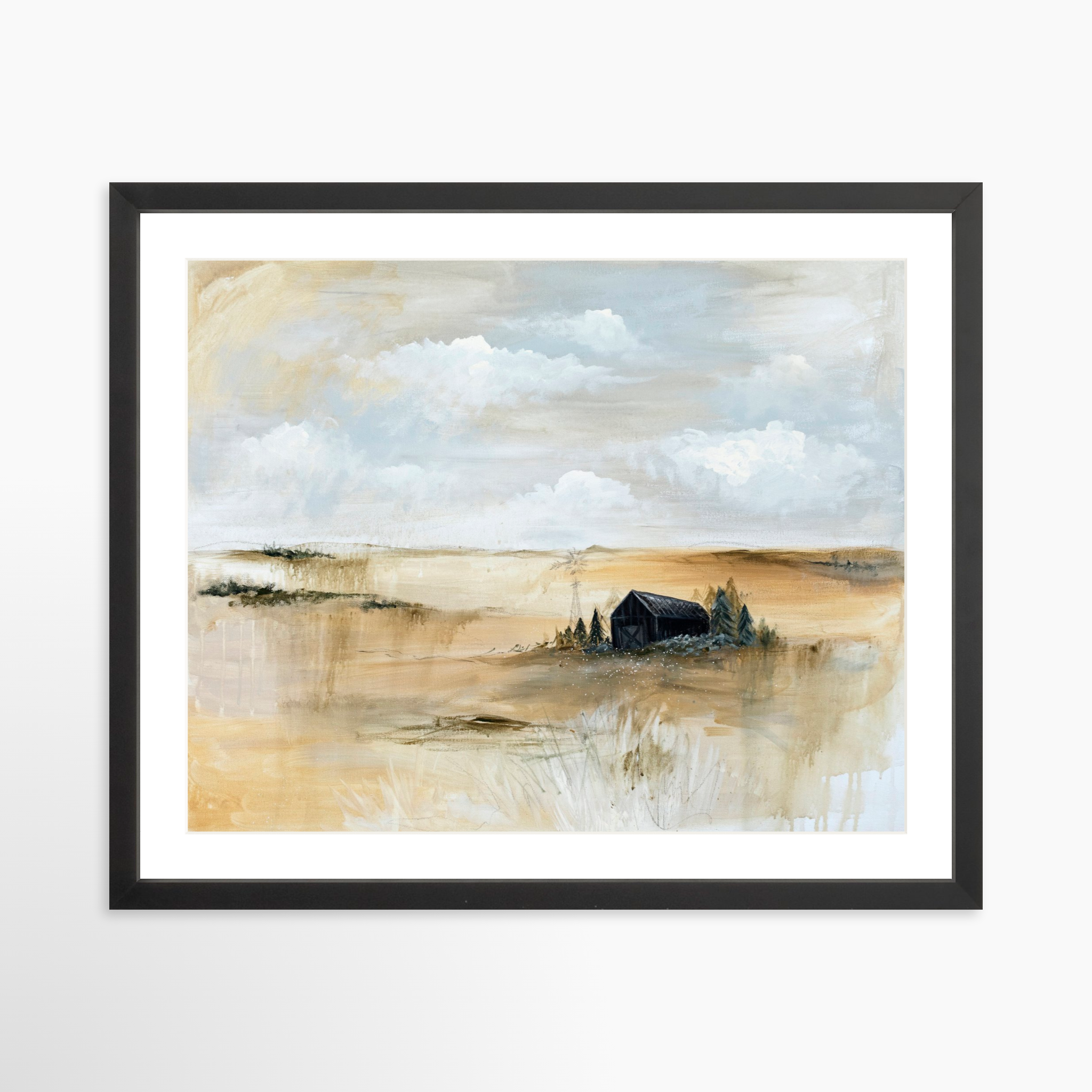 20x16 / Black Frame + White Mat
