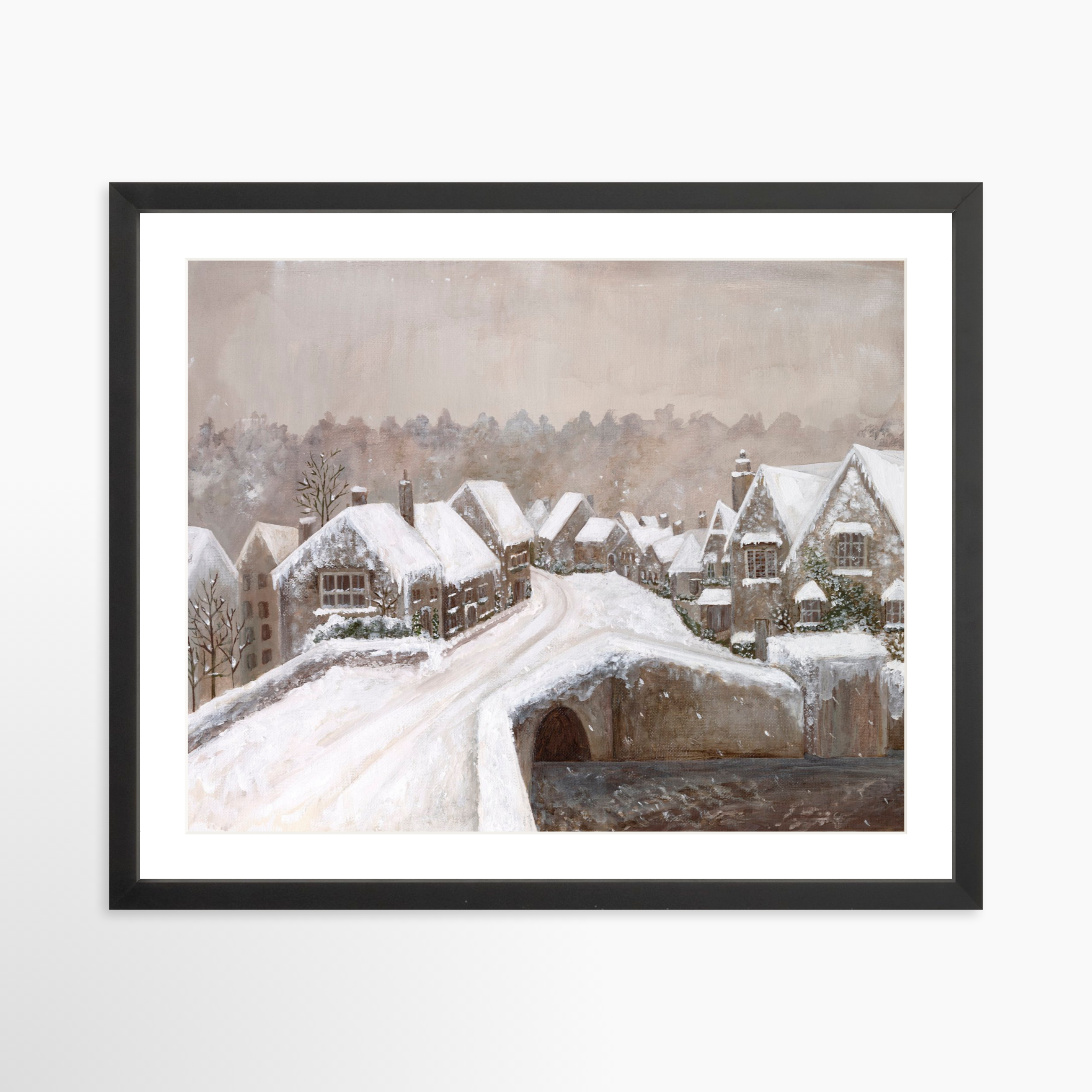 20x16 / Black Frame + White Mat