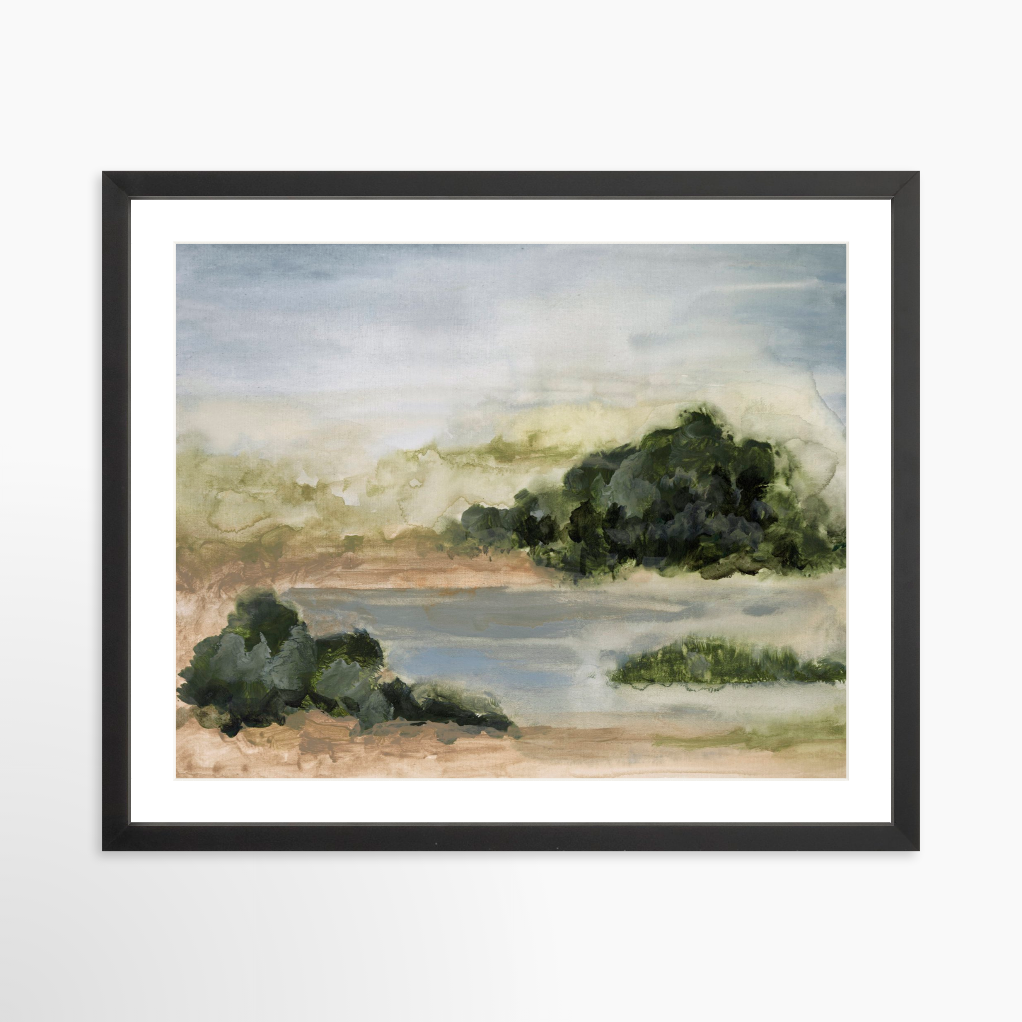 20x16 / Black Frame + White Mat