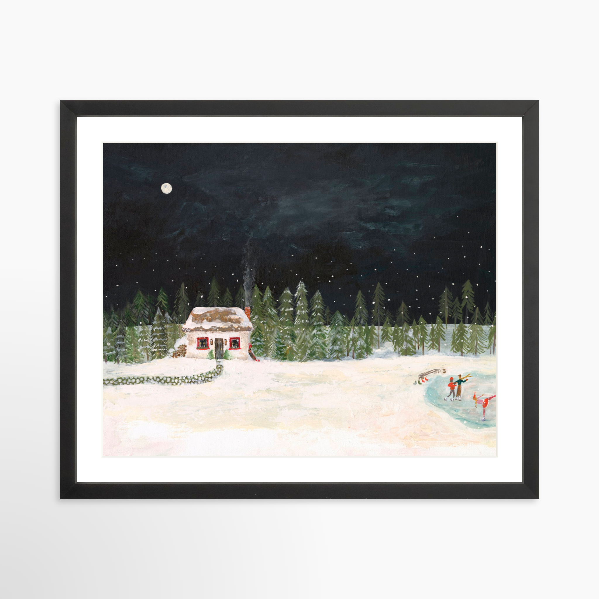20x16 / Black Frame + White Mat