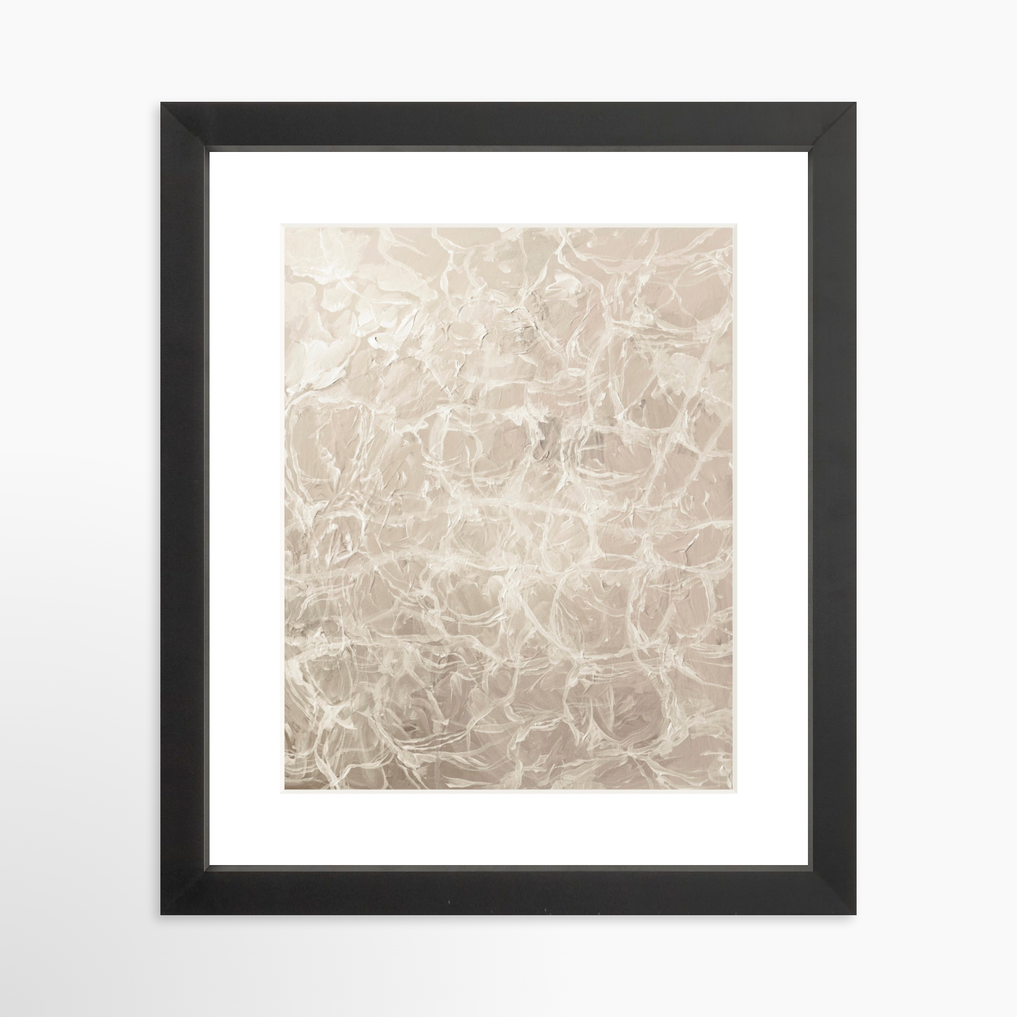 8x10 / Black Frame + White Mat