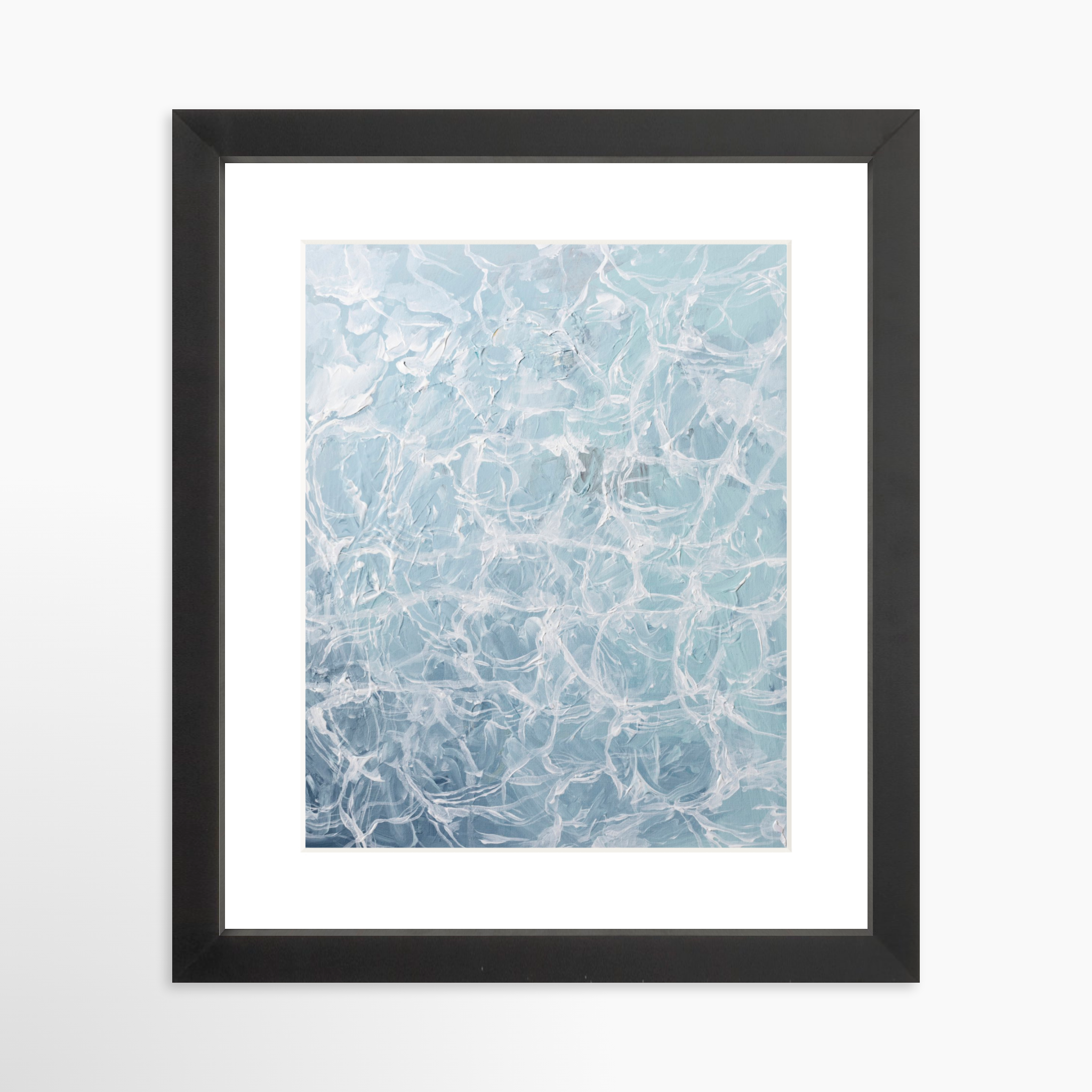 8x10 / Black Frame + White Mat