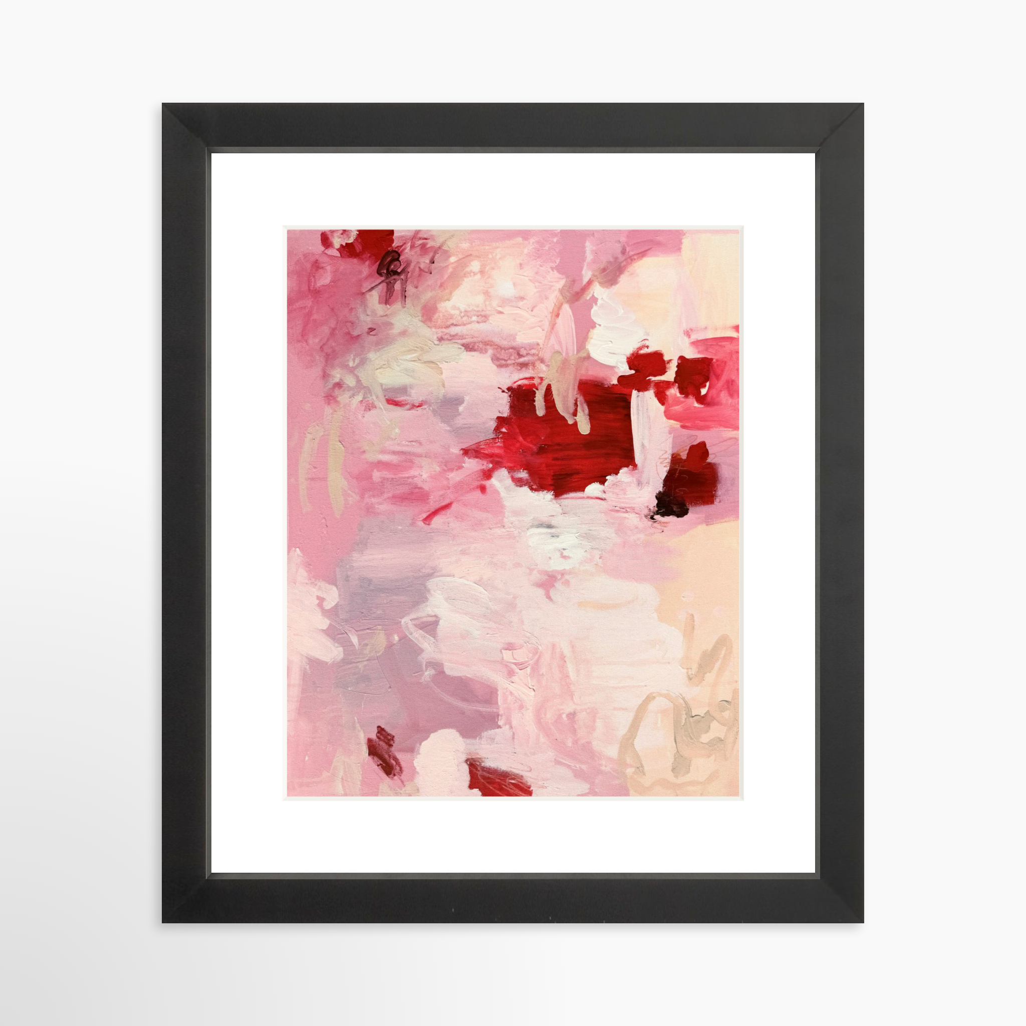 8x10 / Black Frame + White Mat