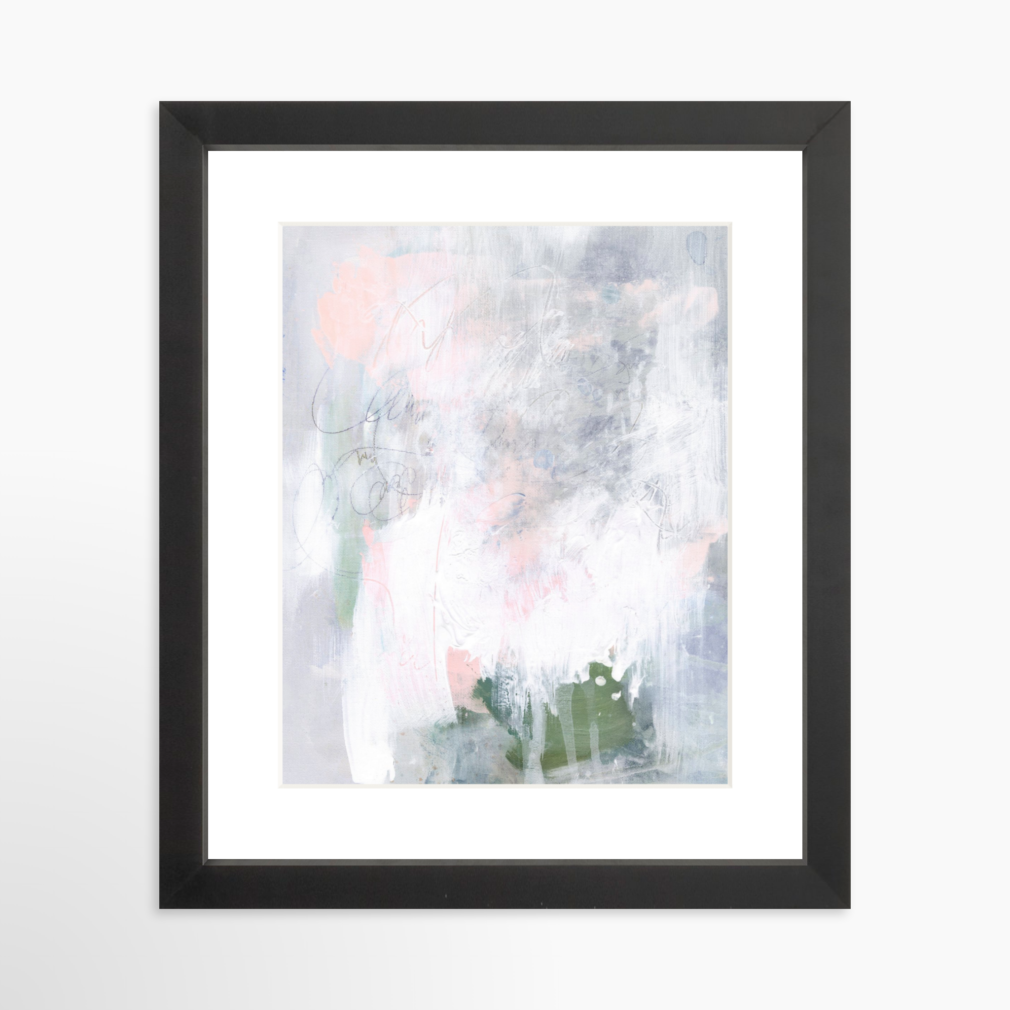 8x10 / Black Frame + White Mat