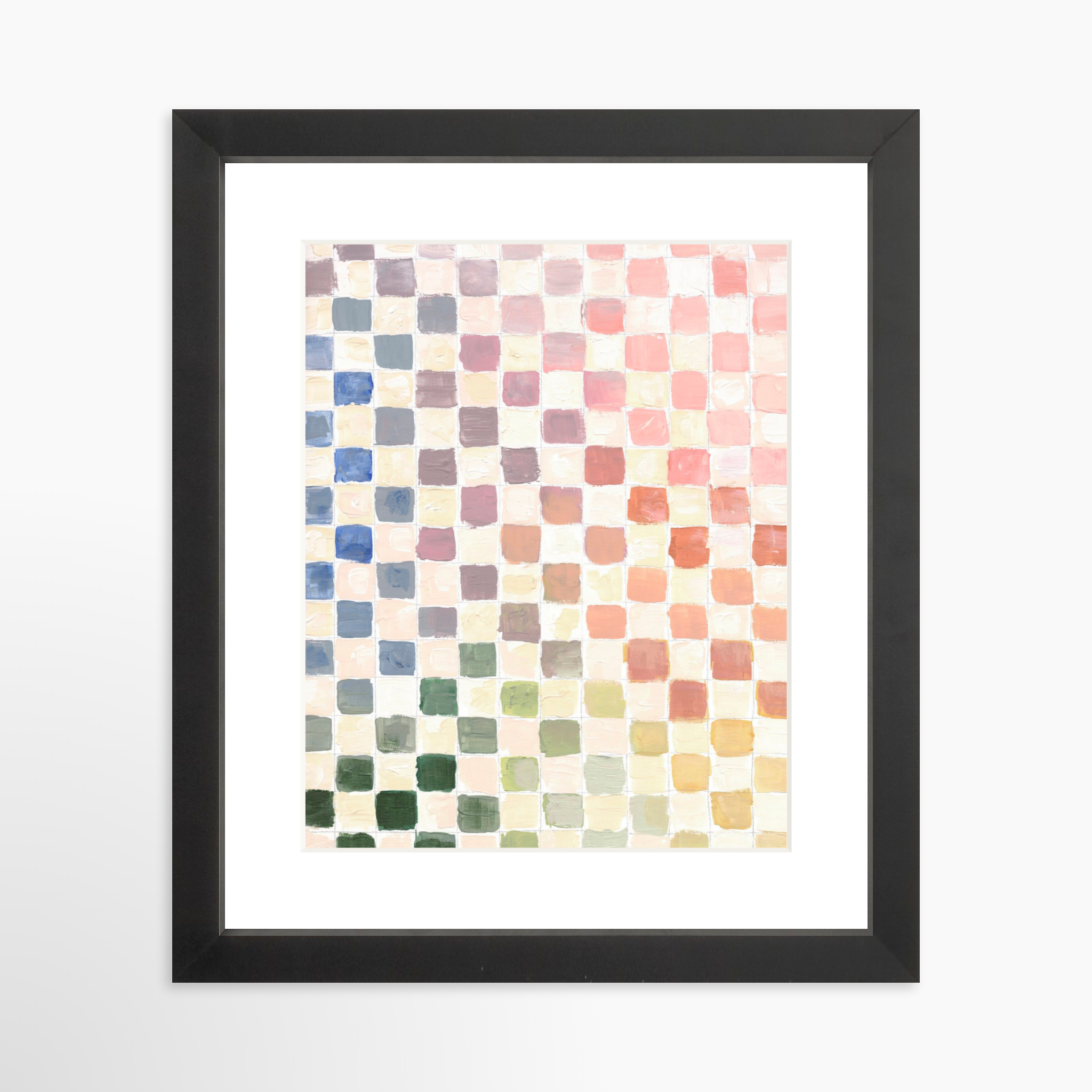 8x10 / Black Frame + White Mat