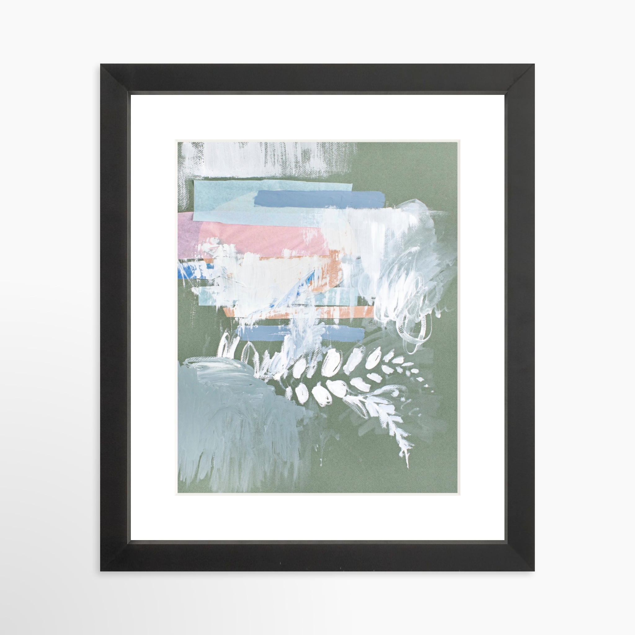8x10 / Black Frame + White Mat