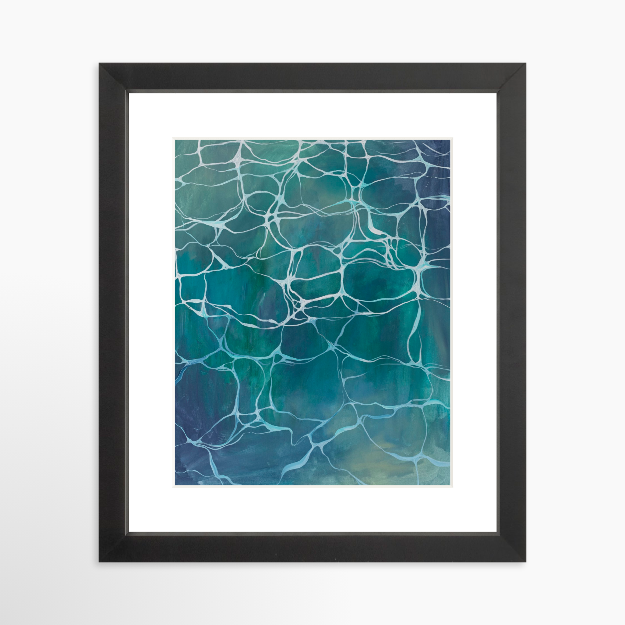 8x10 / Black Frame + White Mat