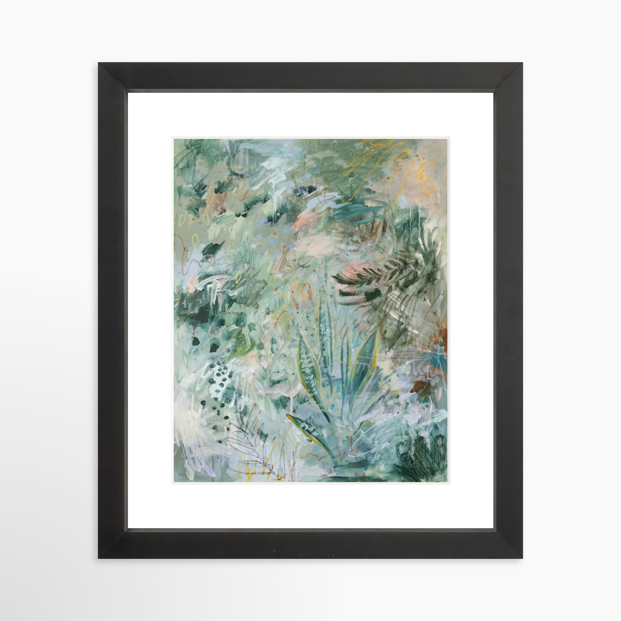 8x10 / Black Frame + White Mat