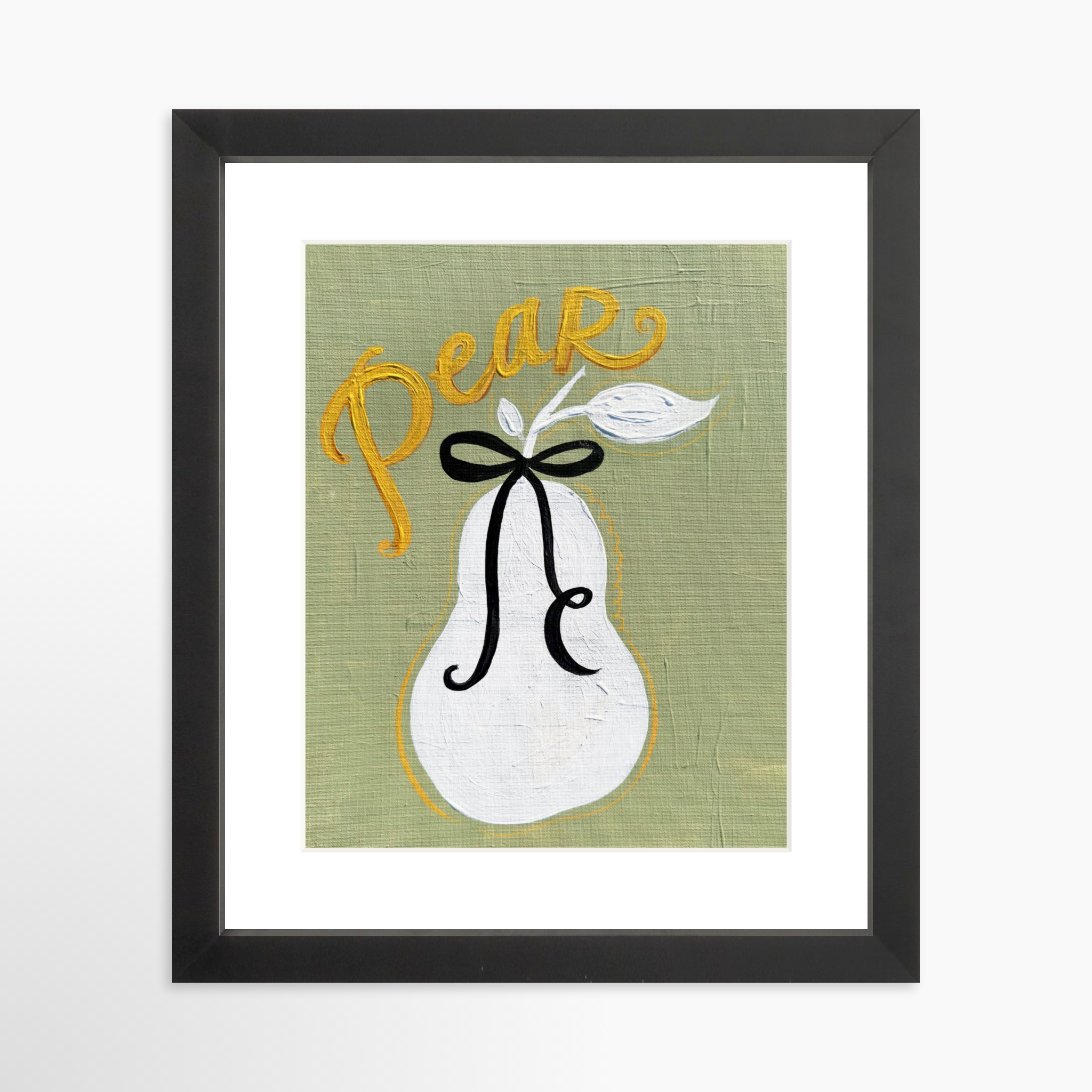 8x10 / Black Frame + White Mat