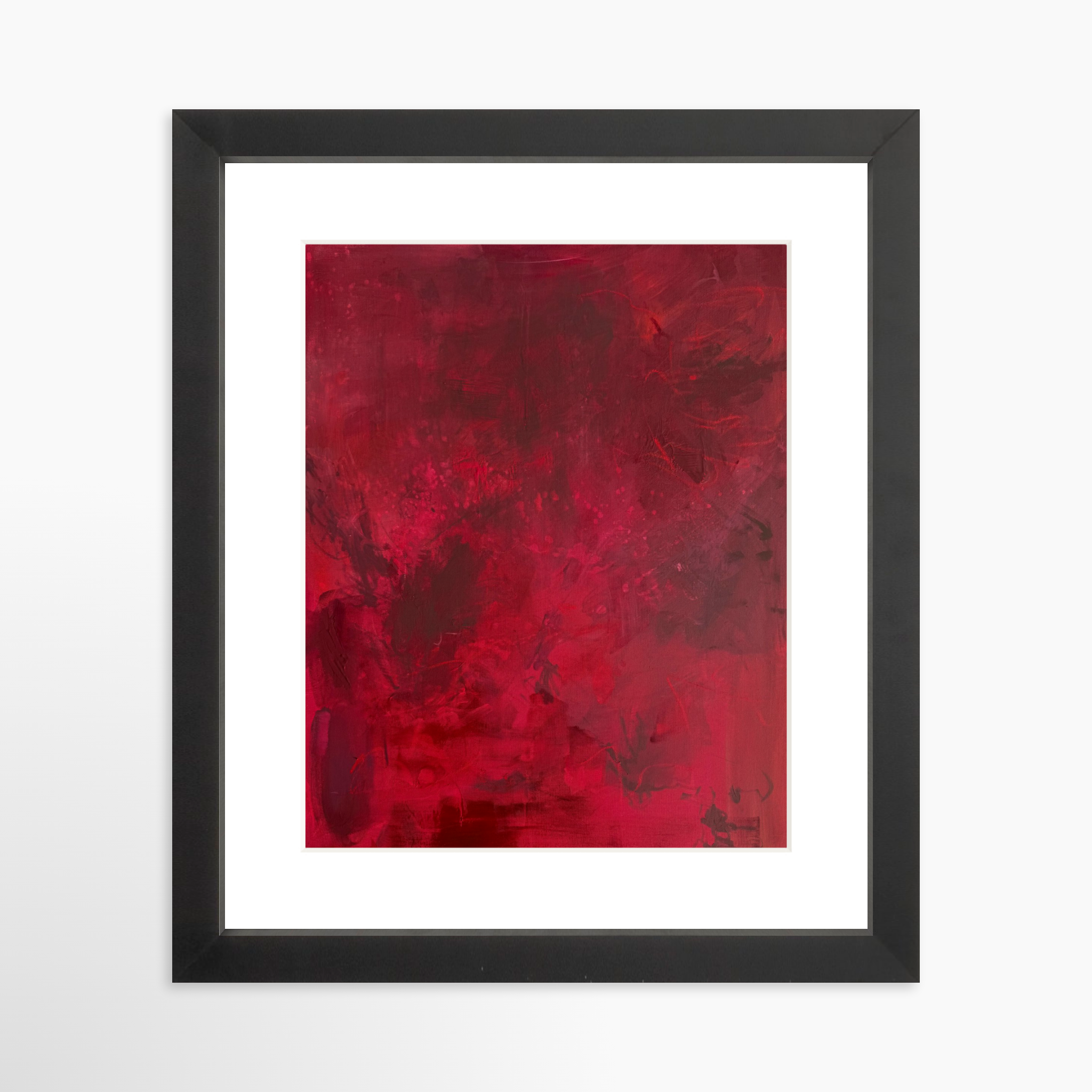 8x10 / Black Frame + White Mat