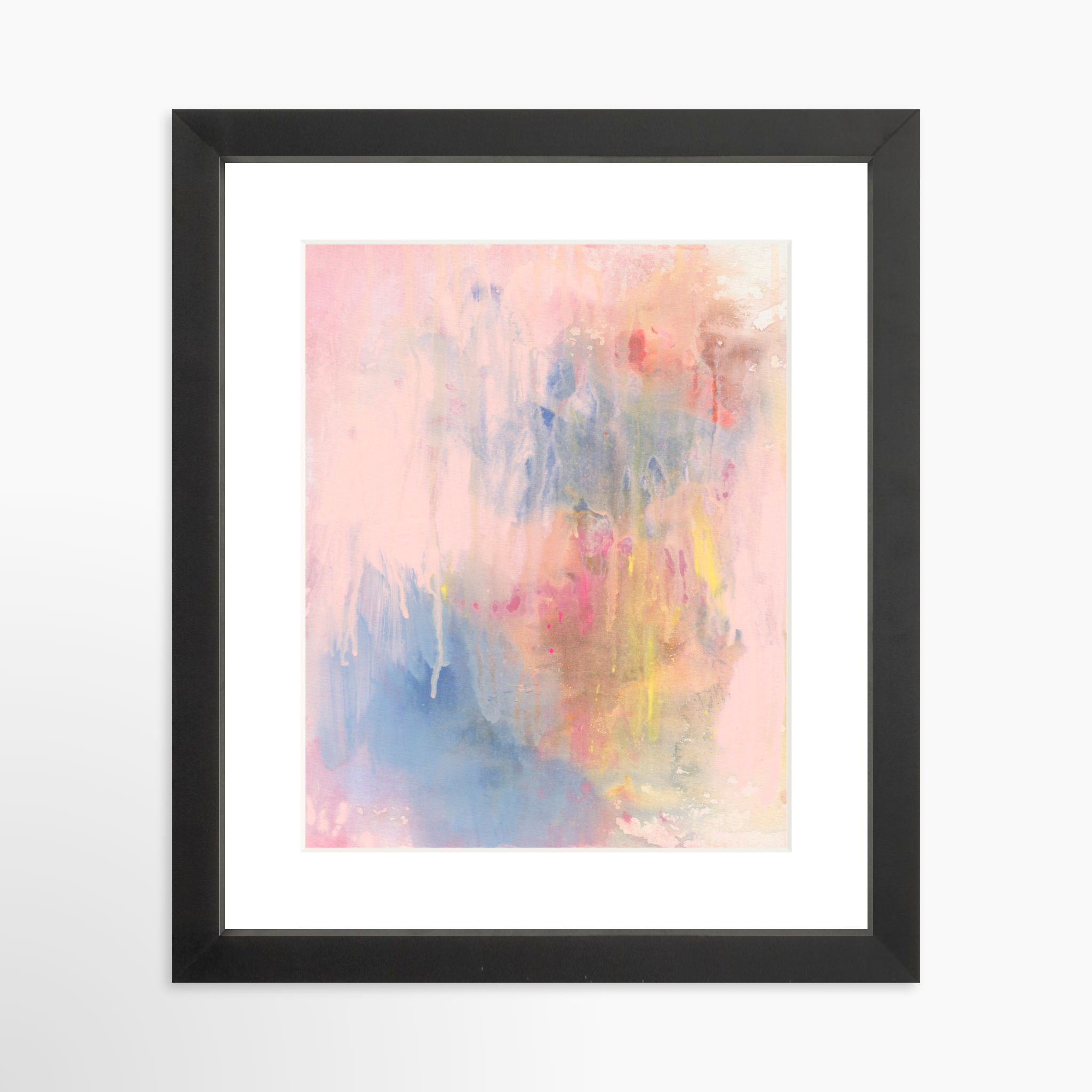 8x10 / Black Frame + White Mat