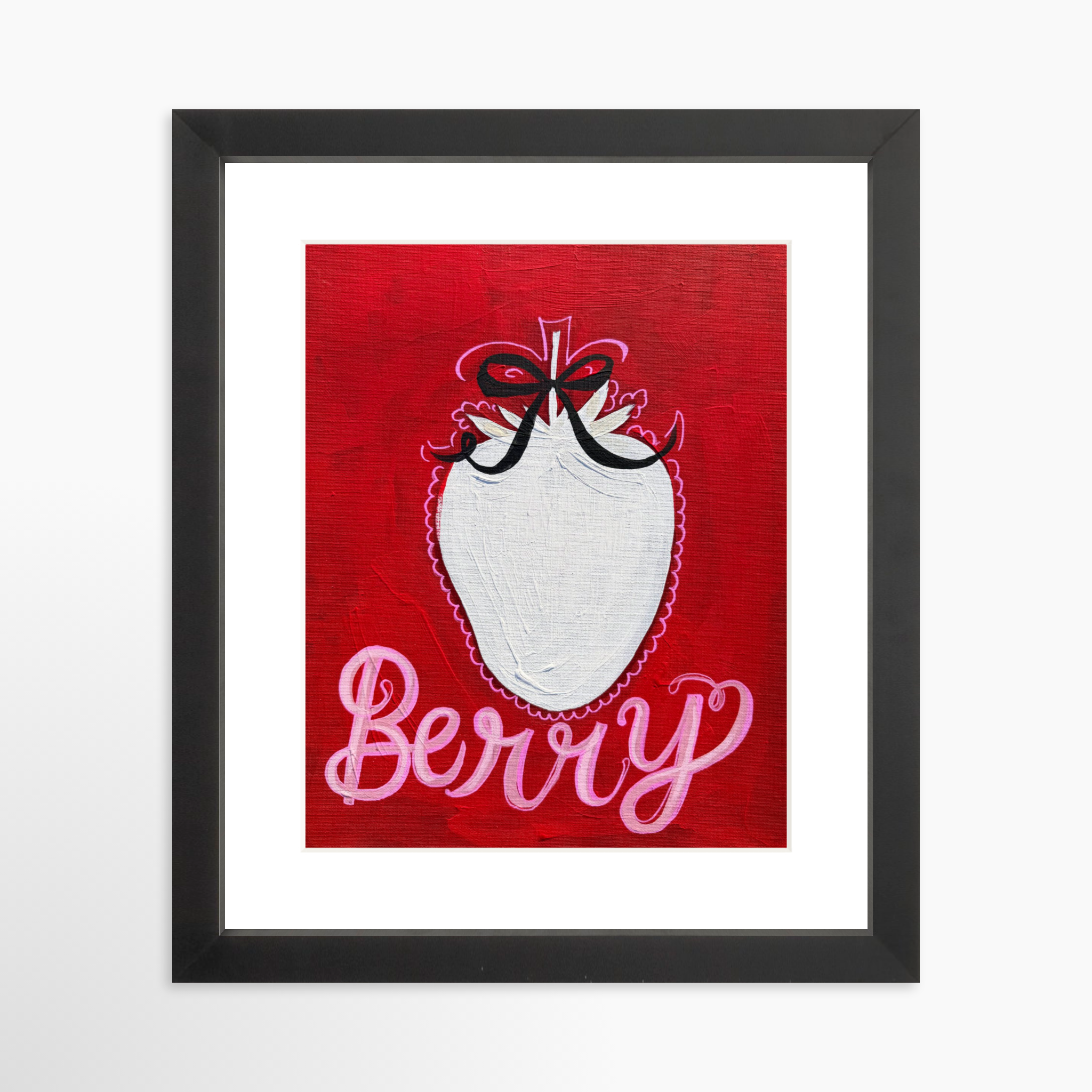 8x10 / Black Frame + White Mat