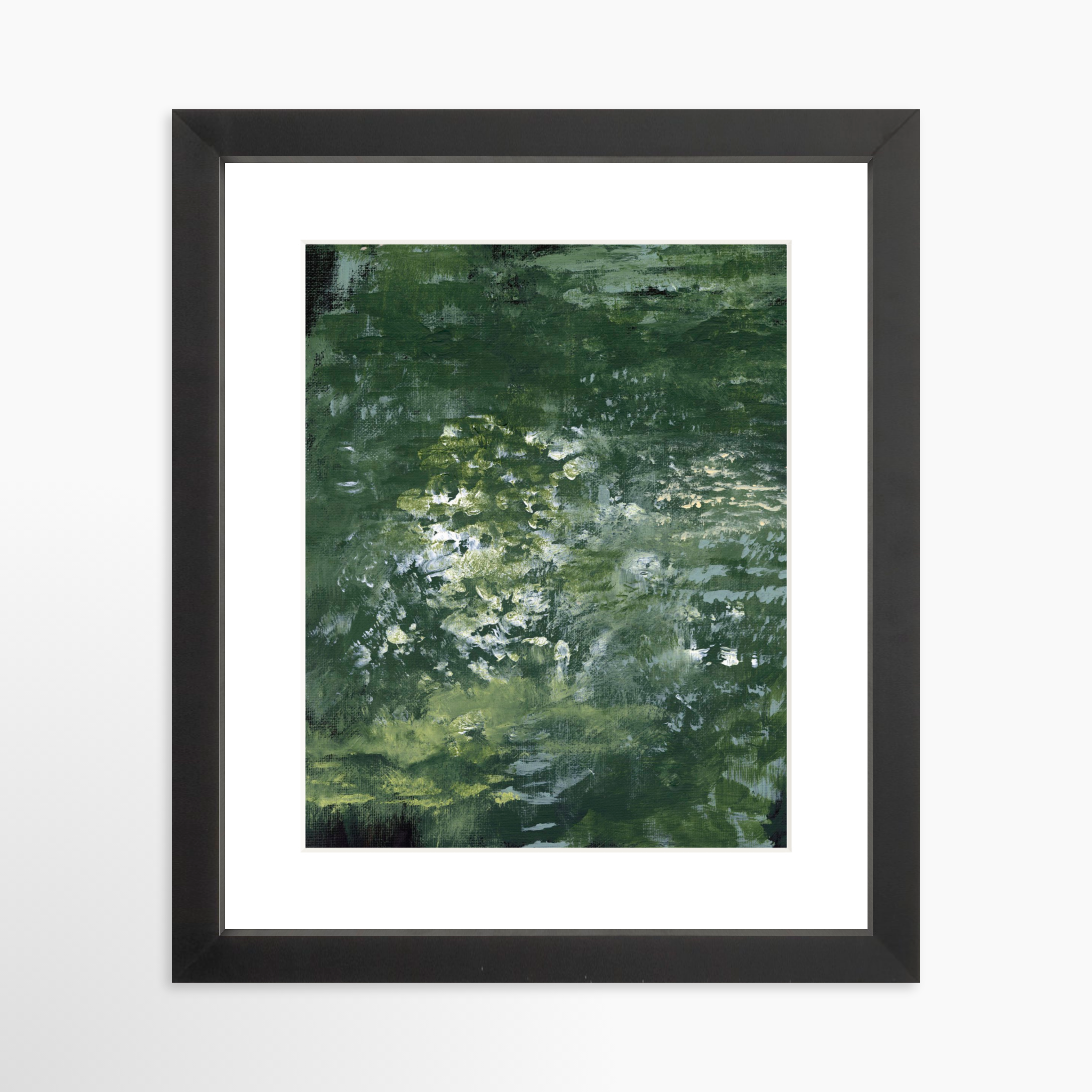 8x10 / Black Frame + White Mat