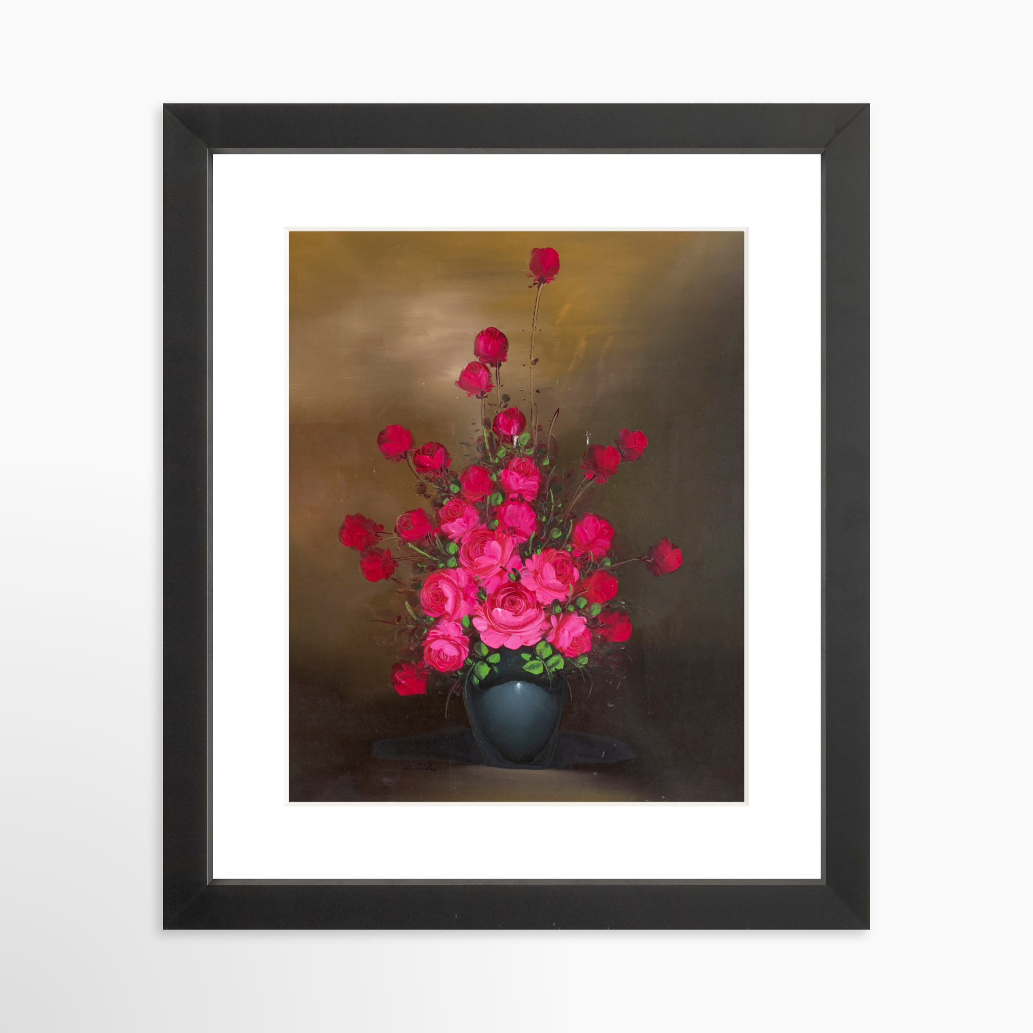 8x10 / Black Frame + White Mat