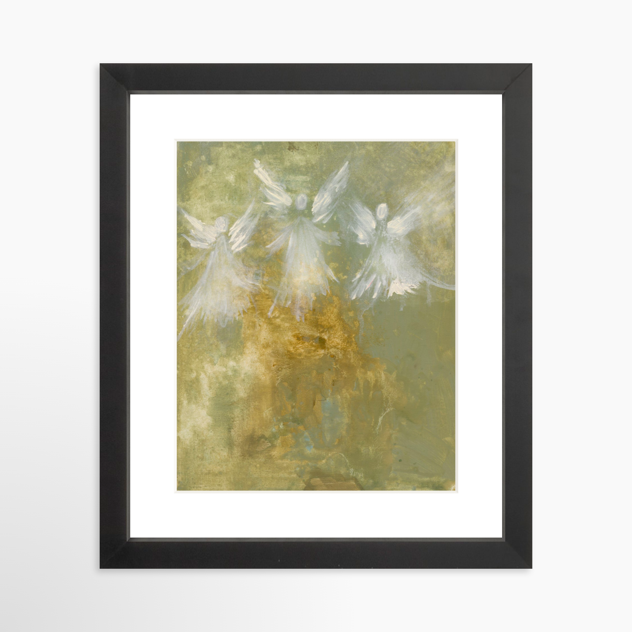 8x10 / Black Frame + White Mat