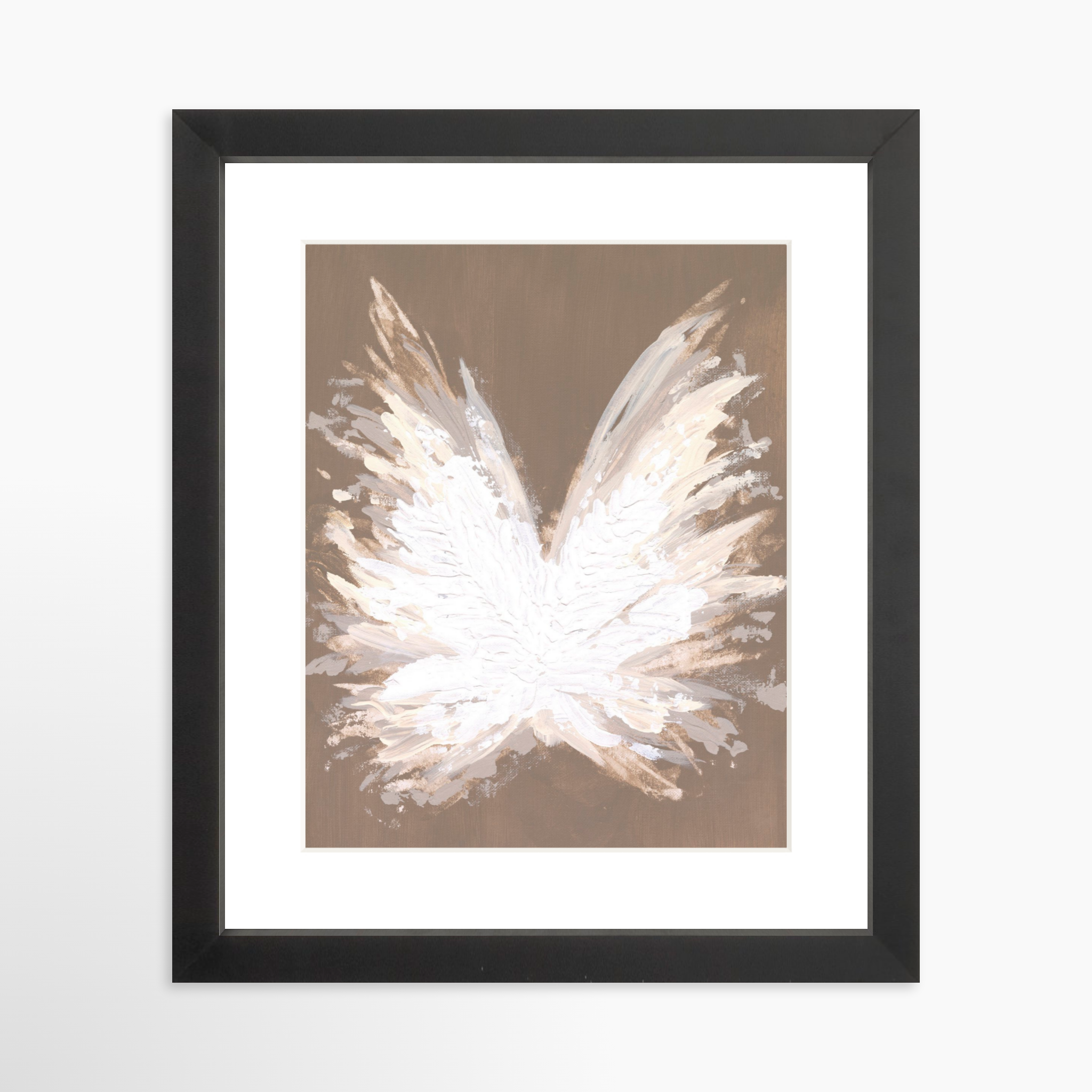 8x10 / Black Frame + White Mat