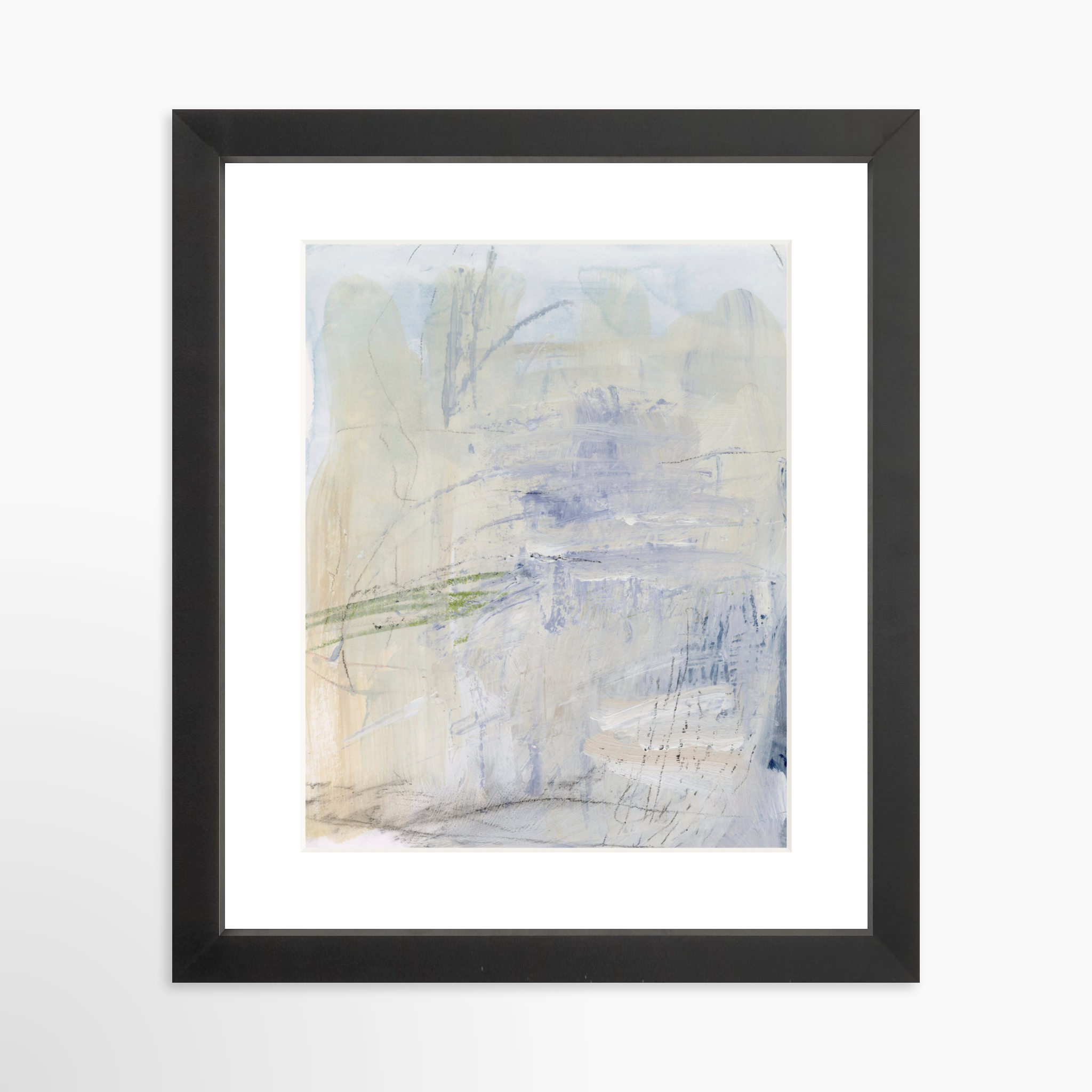 8x10 / Black Frame + White Mat