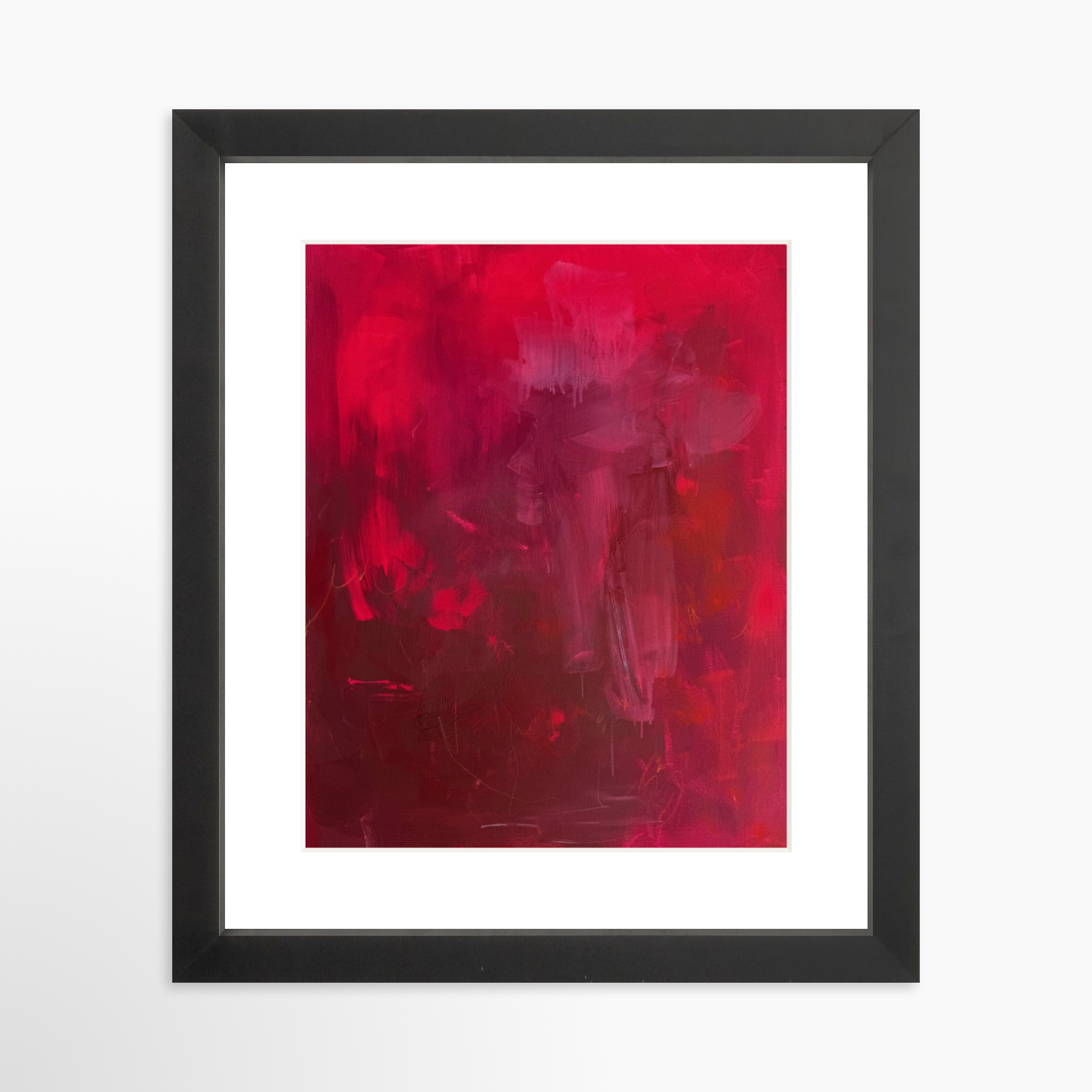 8x10 / Black Frame + White Mat