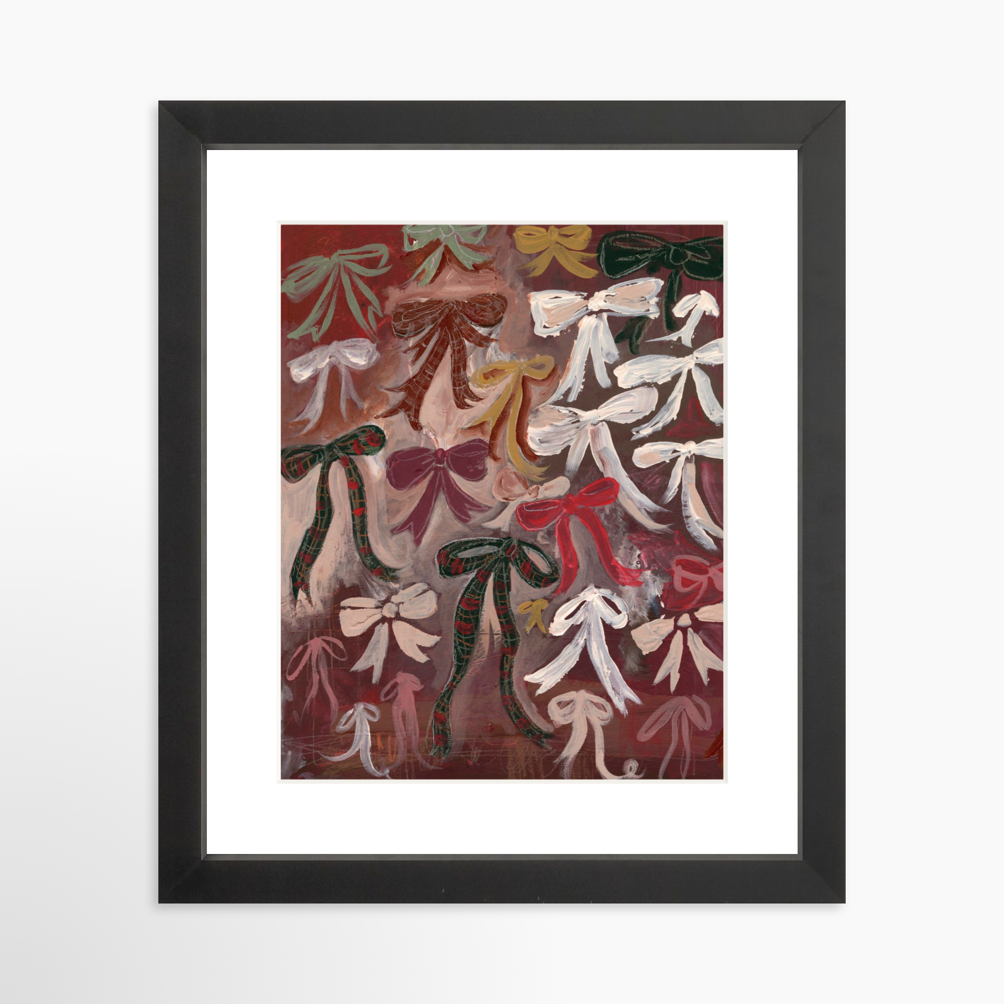 8x10 / Black Frame + White Mat