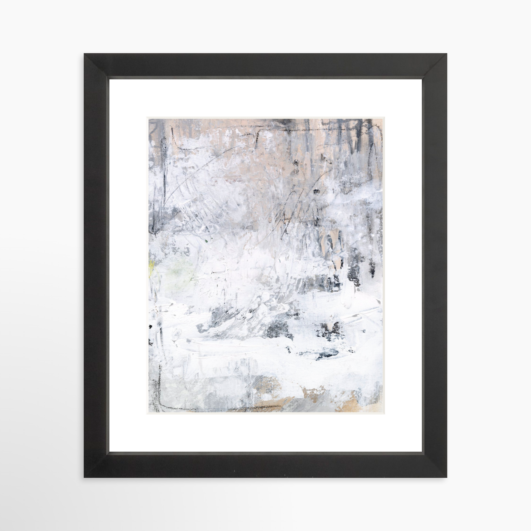 8x10 / Black Frame + White Mat