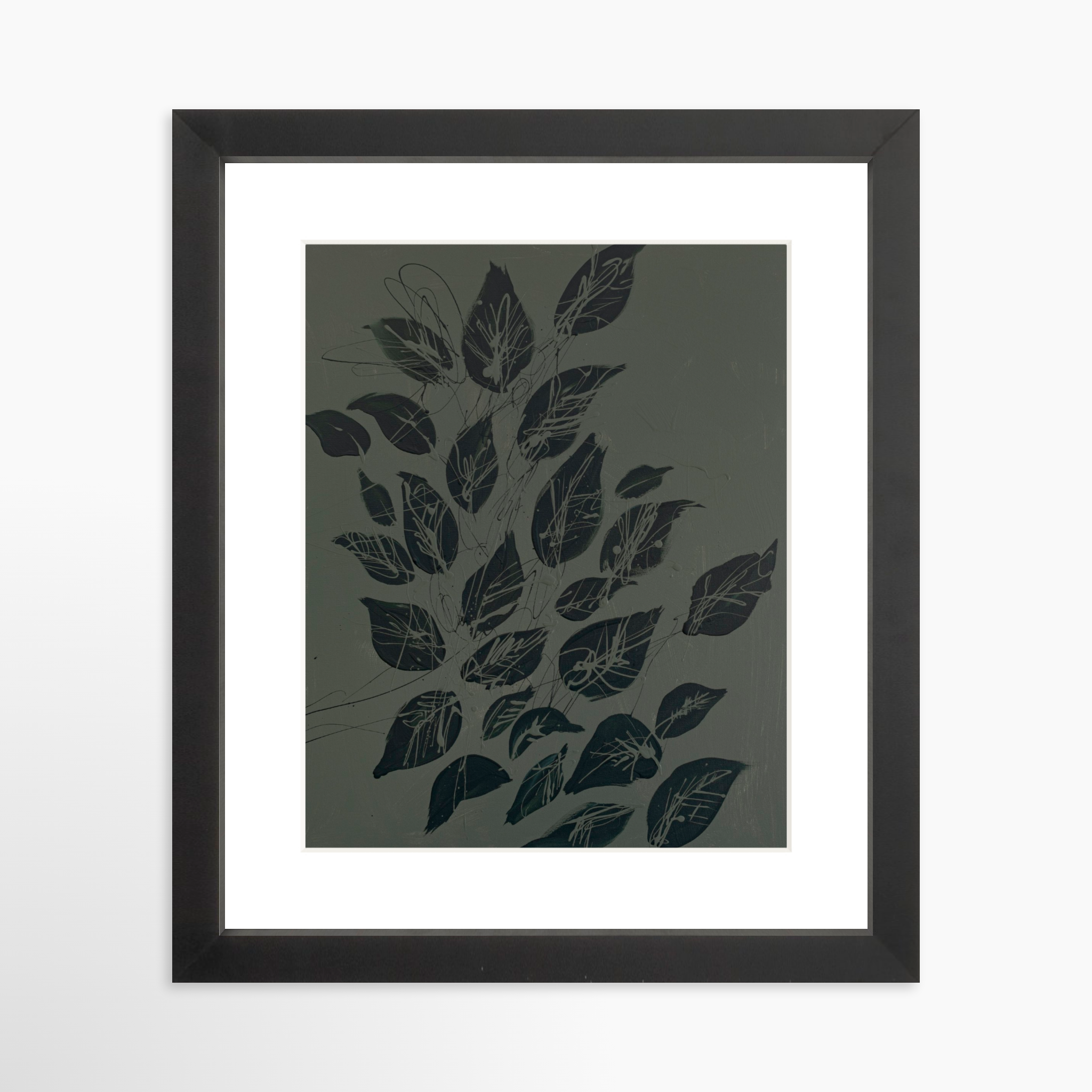 8x10 / Black Frame + White Mat