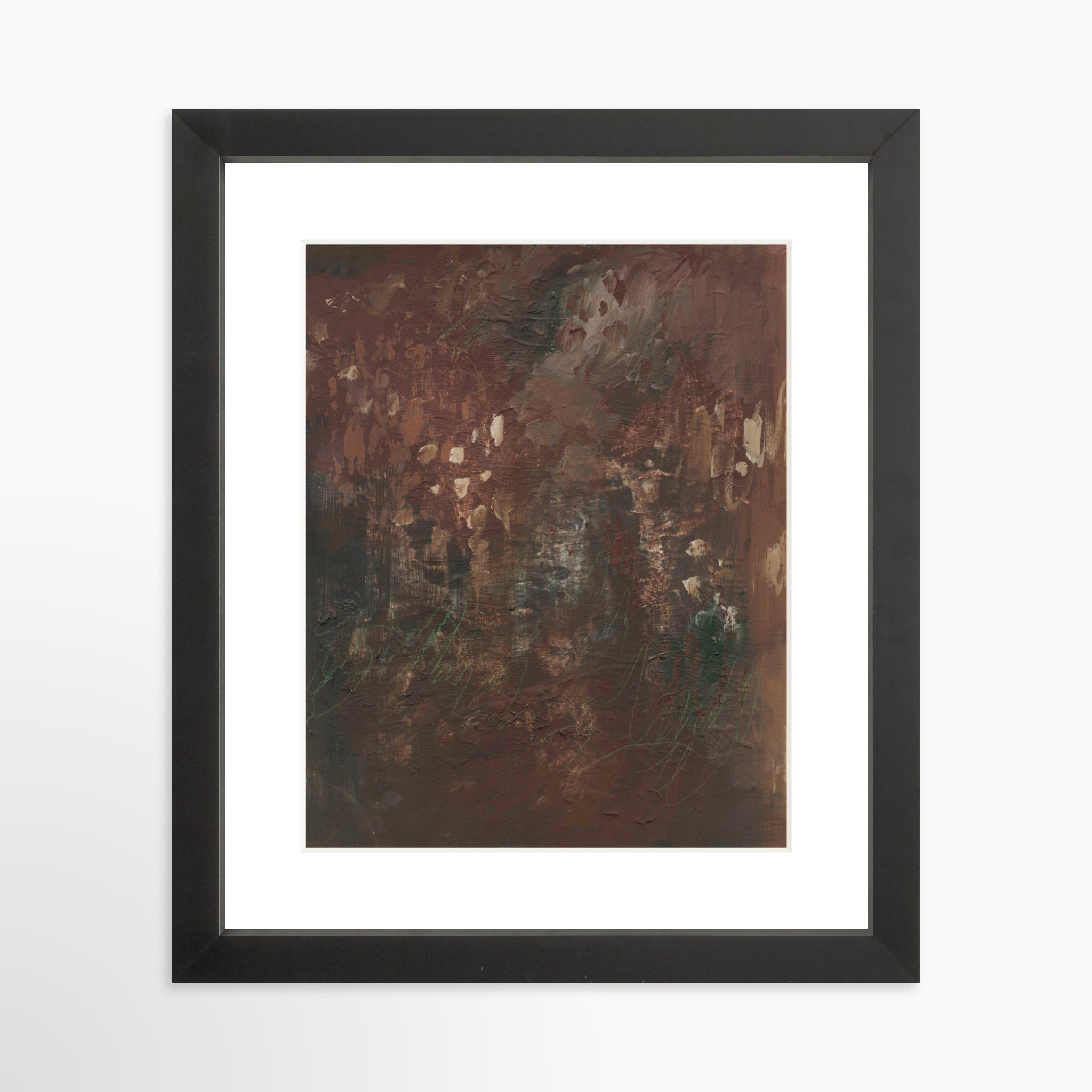 8x10 / Black Frame + White Mat