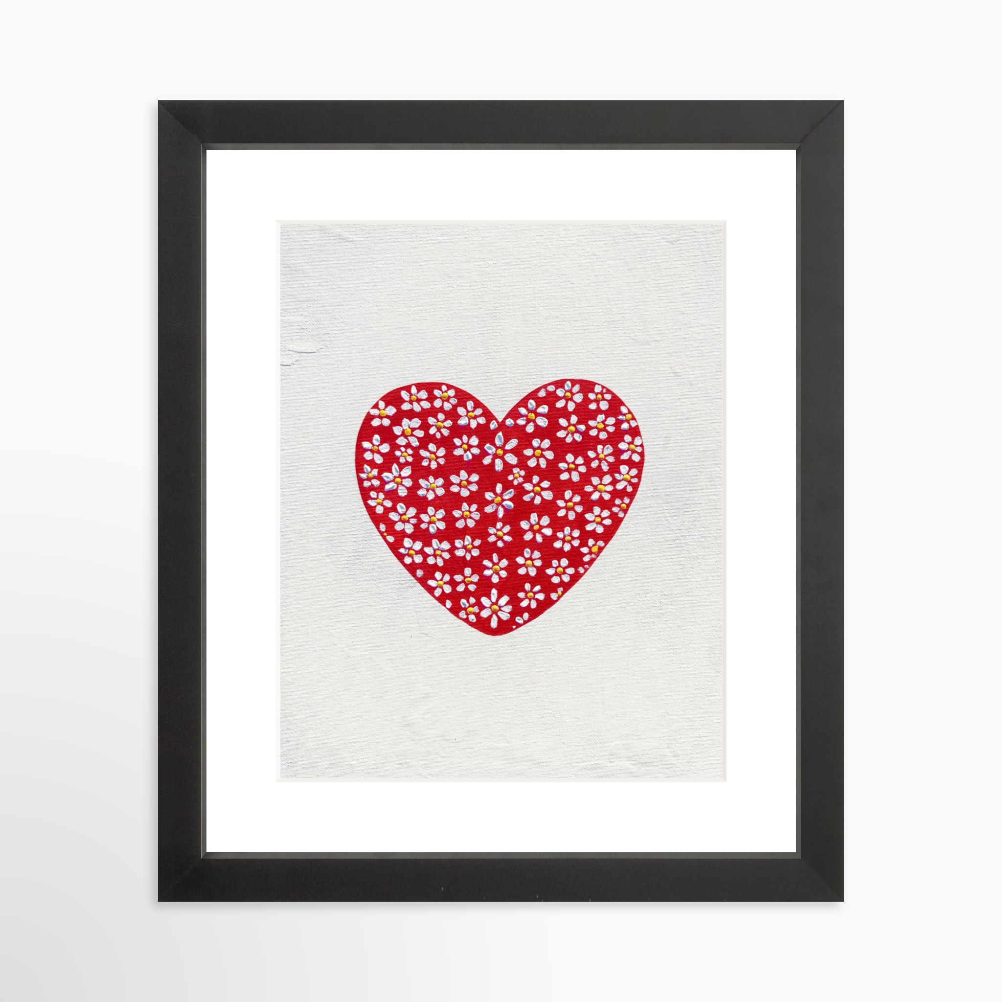 8x10 / Black Frame + White Mat