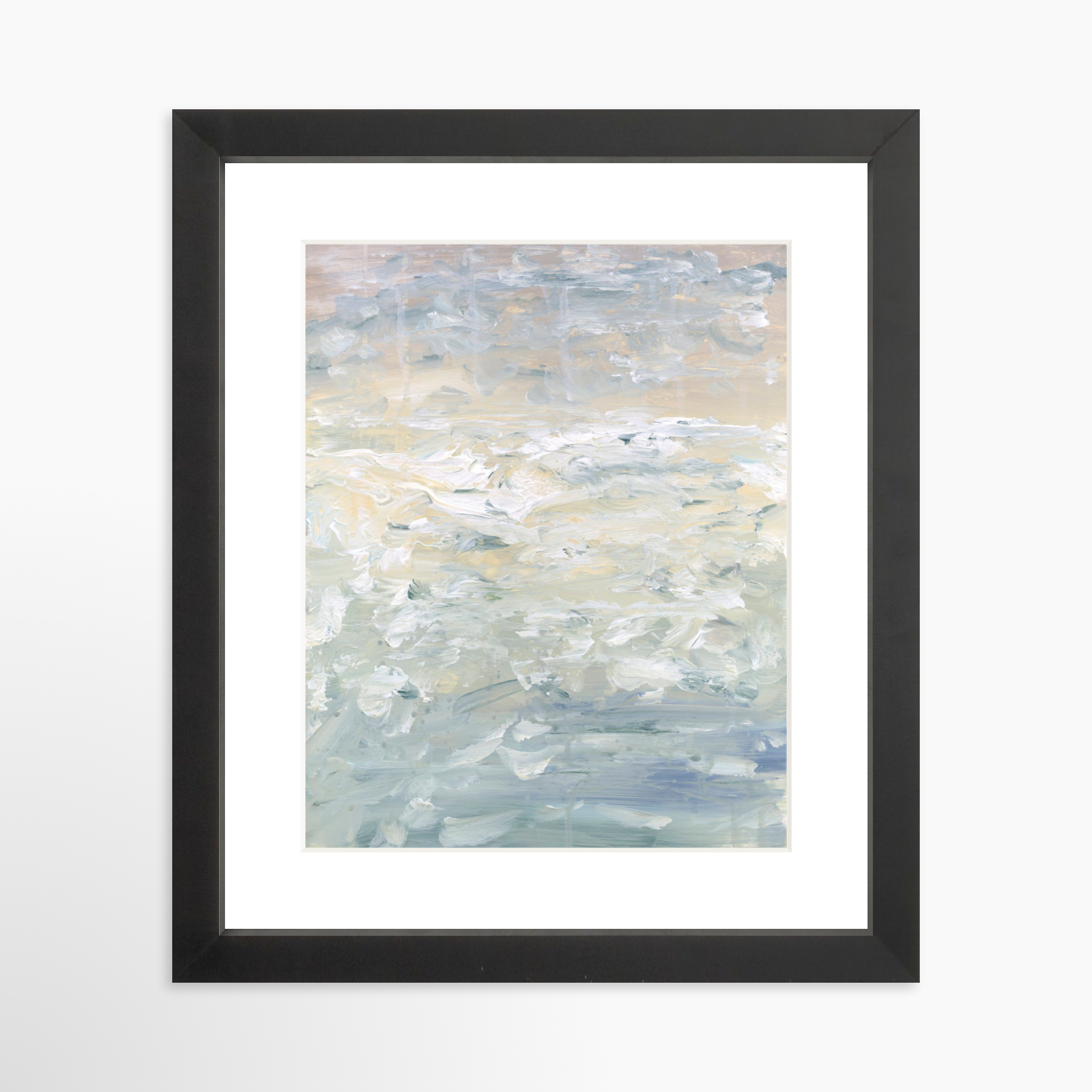 8x10 / Black Frame + White Mat